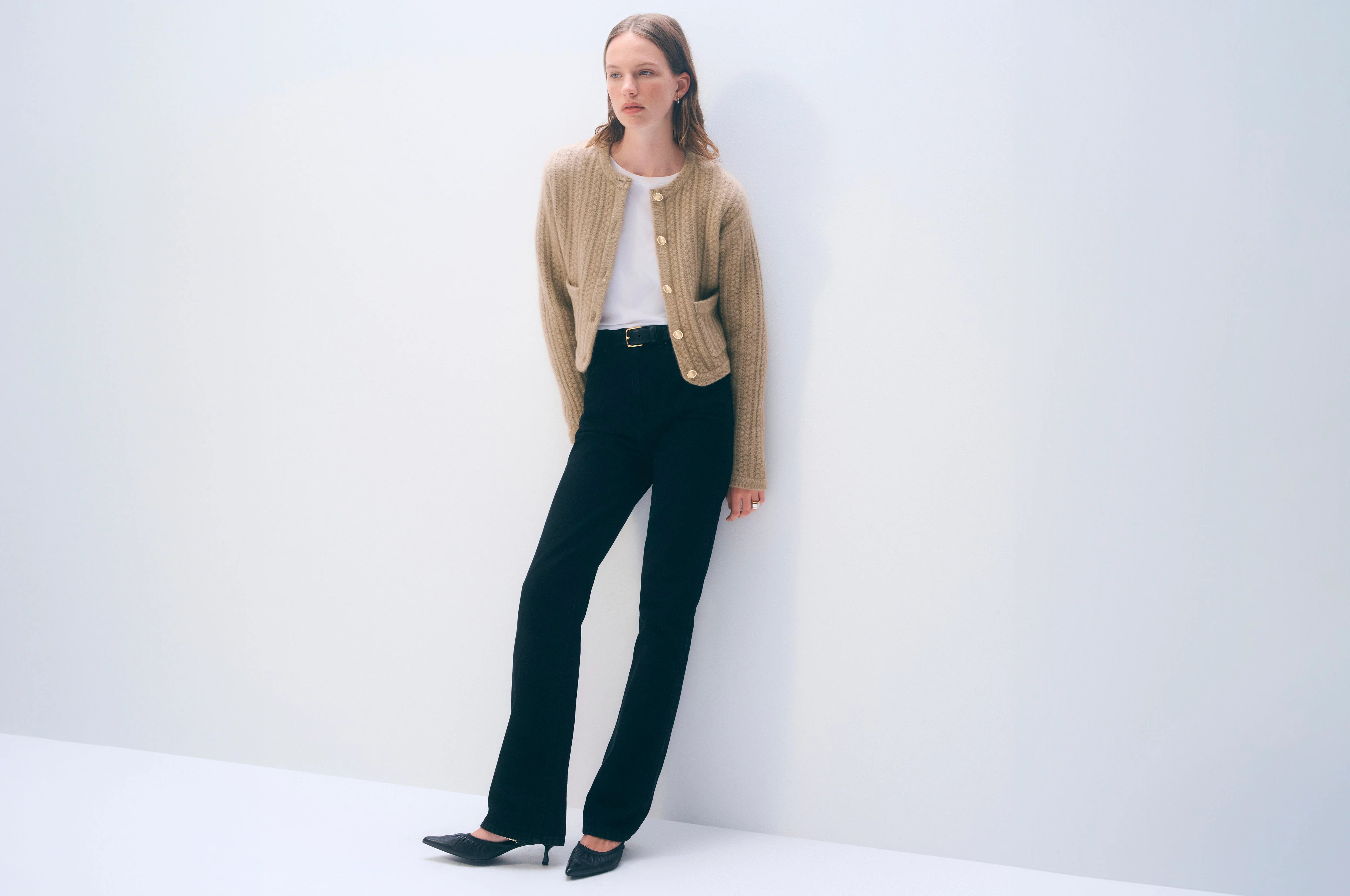 White + Warren Cashmere Luxe Cable Cardigan 21585