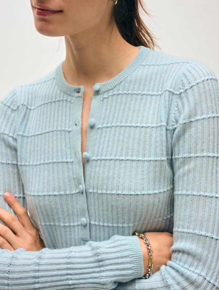 White + Warren Cashmere Textured Henley 21586