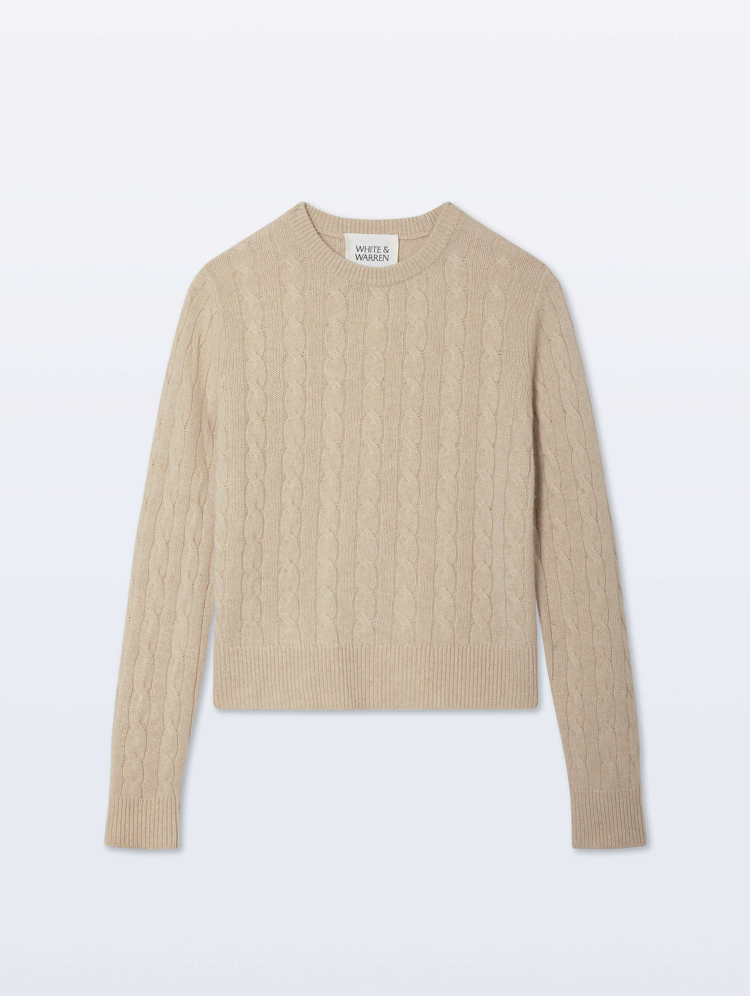 White + Warren Cashmere Cable Crewneck 21764