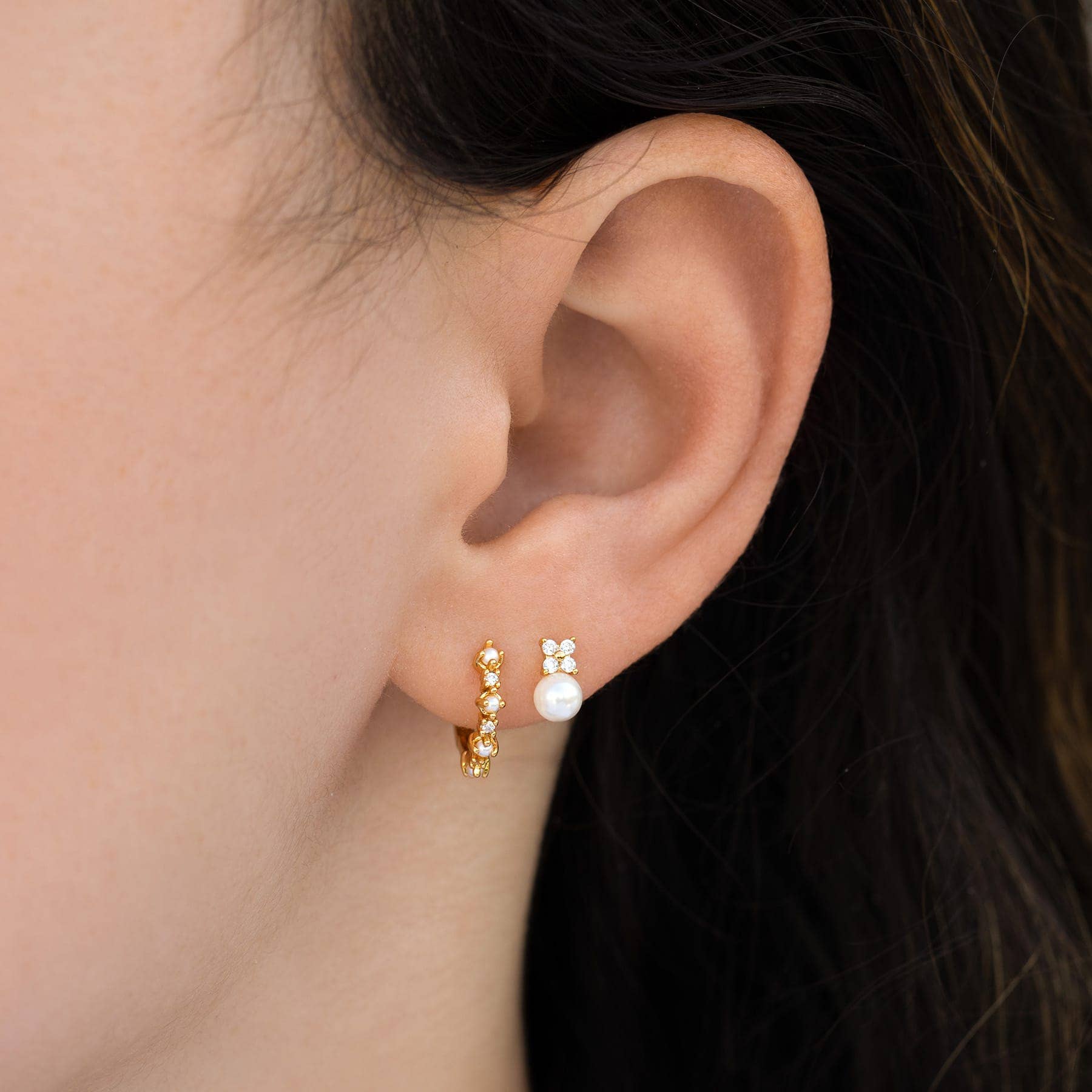 Girls Crew Cozumel Pearl Earring Set