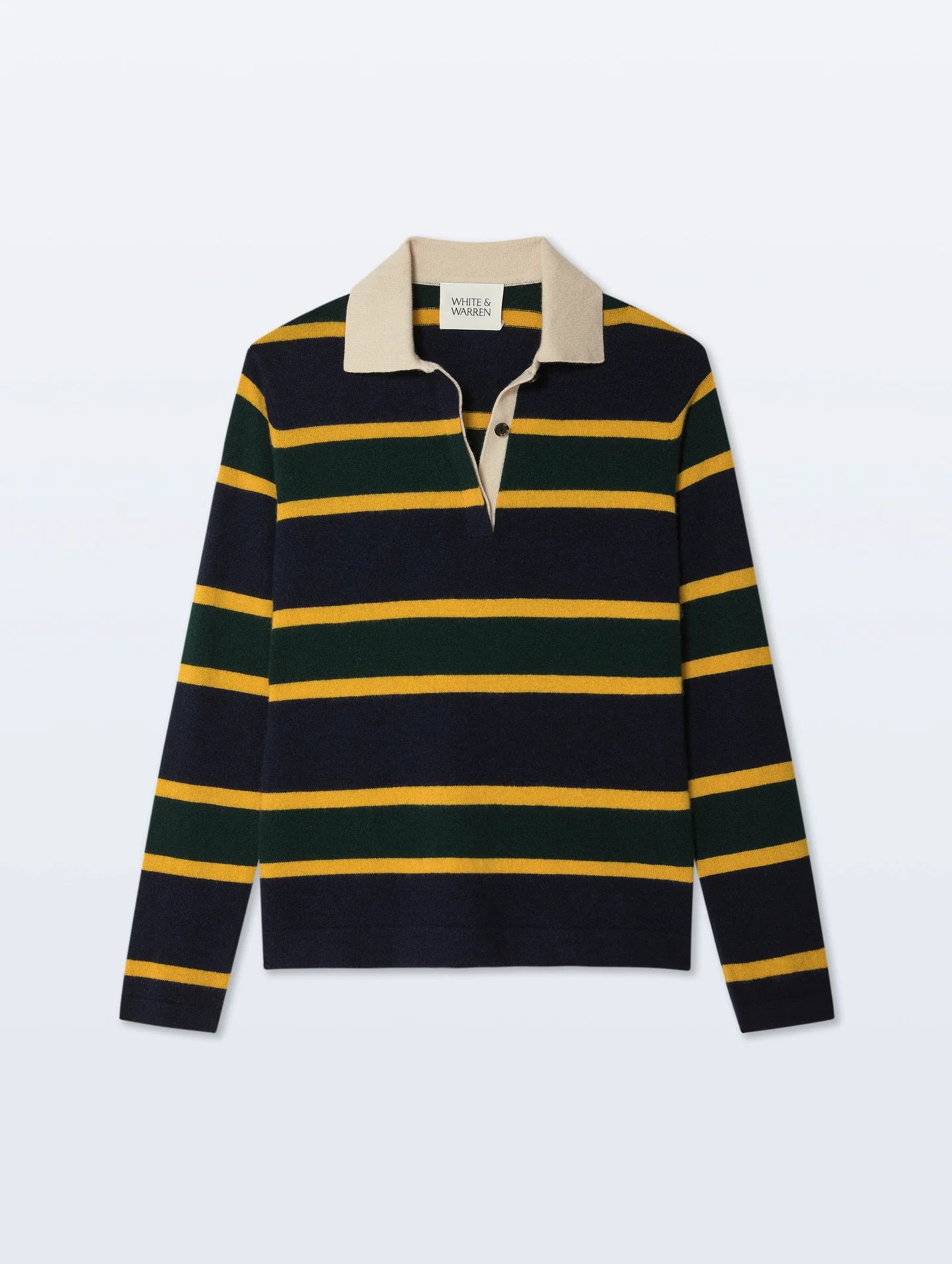 White + Warren Cashmere Rugby Polo 21931