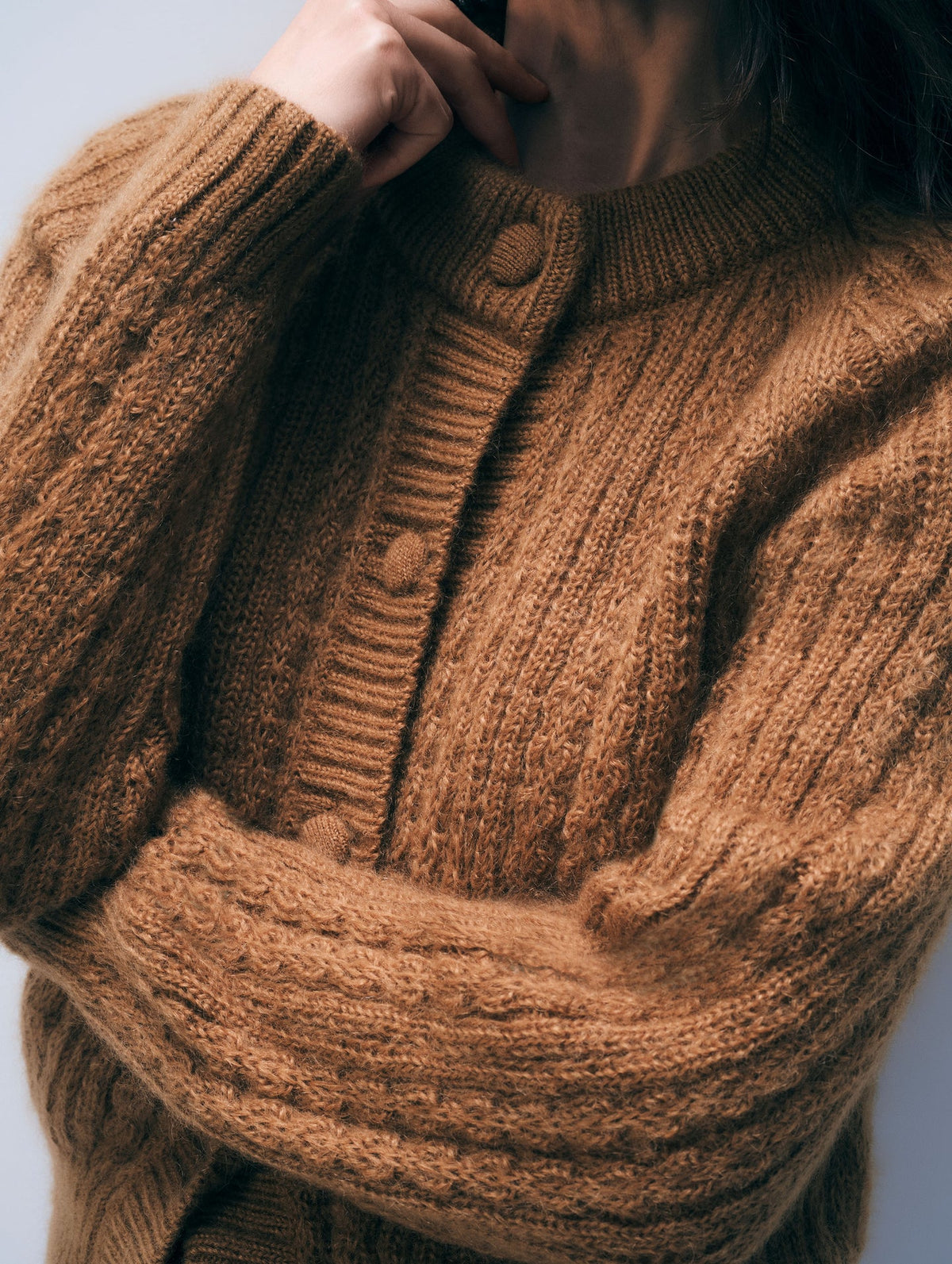 White + Warren Mohair Blend Cardigan 21967