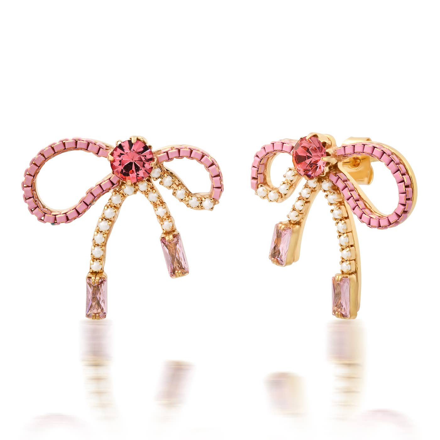 Tai Bejeweled Bow Earrings HHE-13