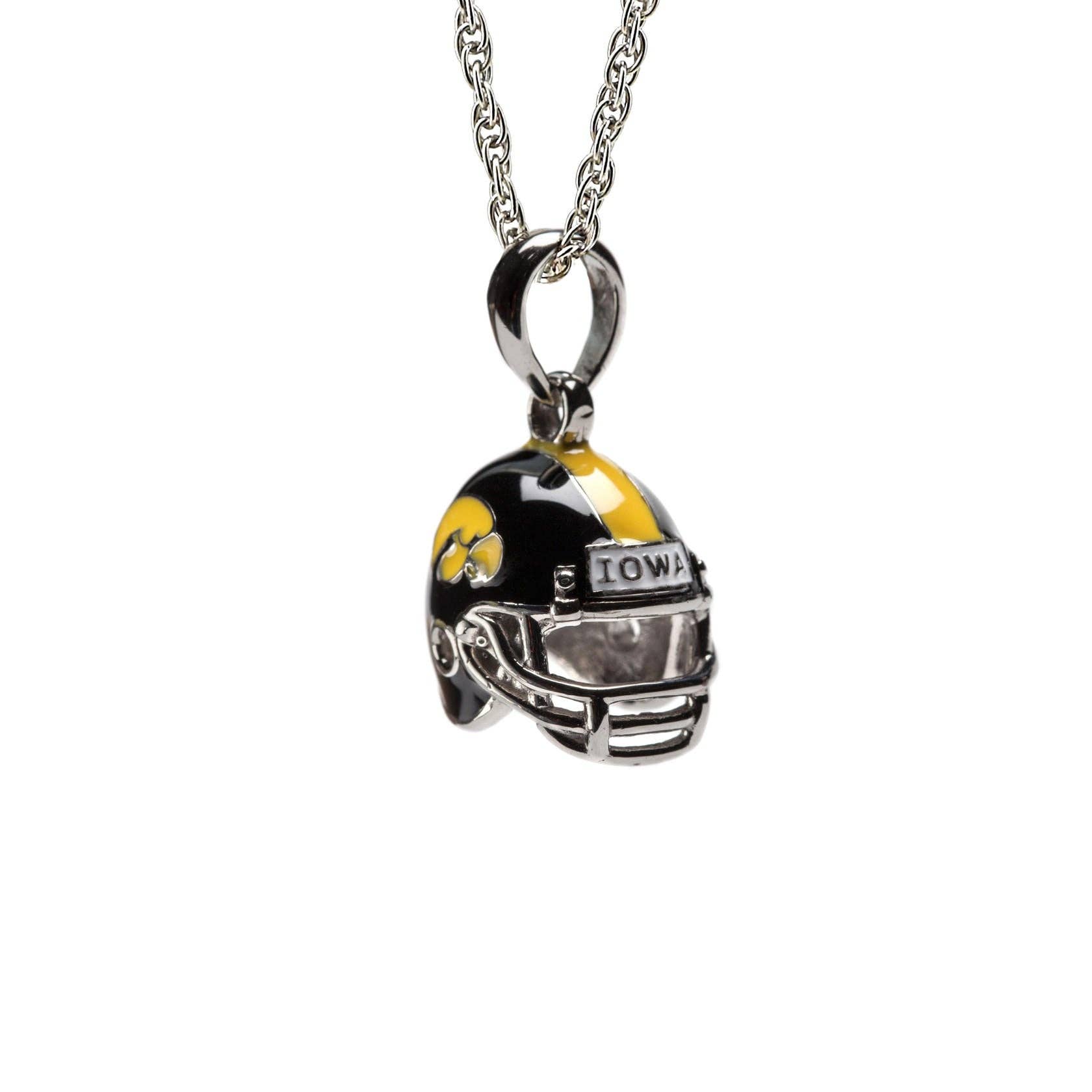 Iowa Hawkeyes Football Helmet Necklace