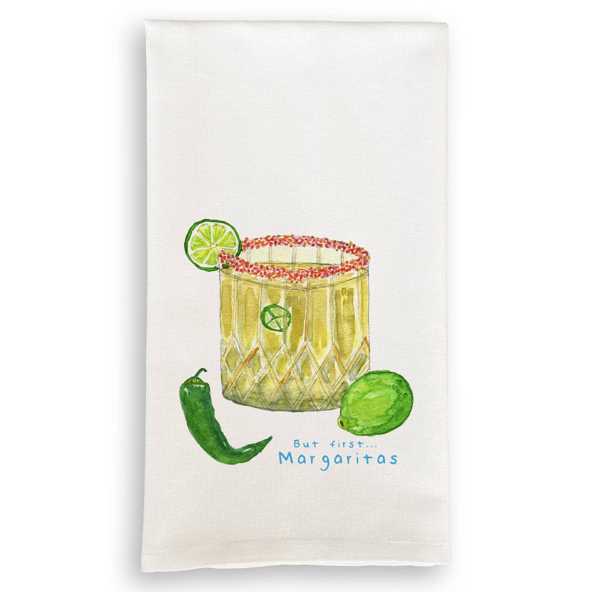 French Graffiti Spicy Margarita Tea Towels