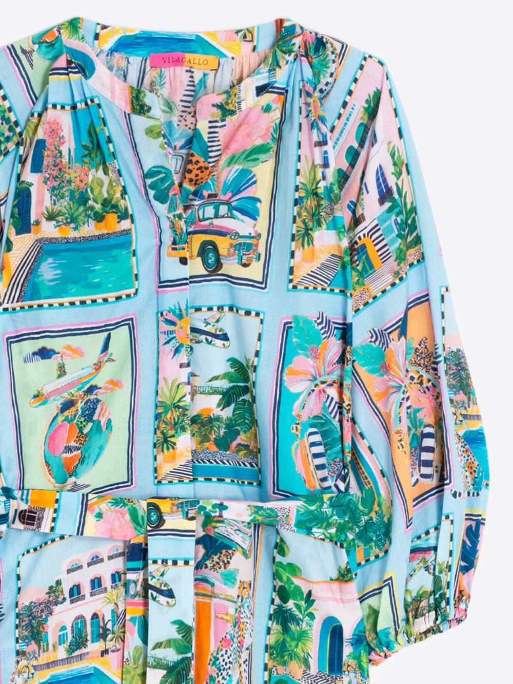 Vilagallo Tropical Scenes Dress 33654