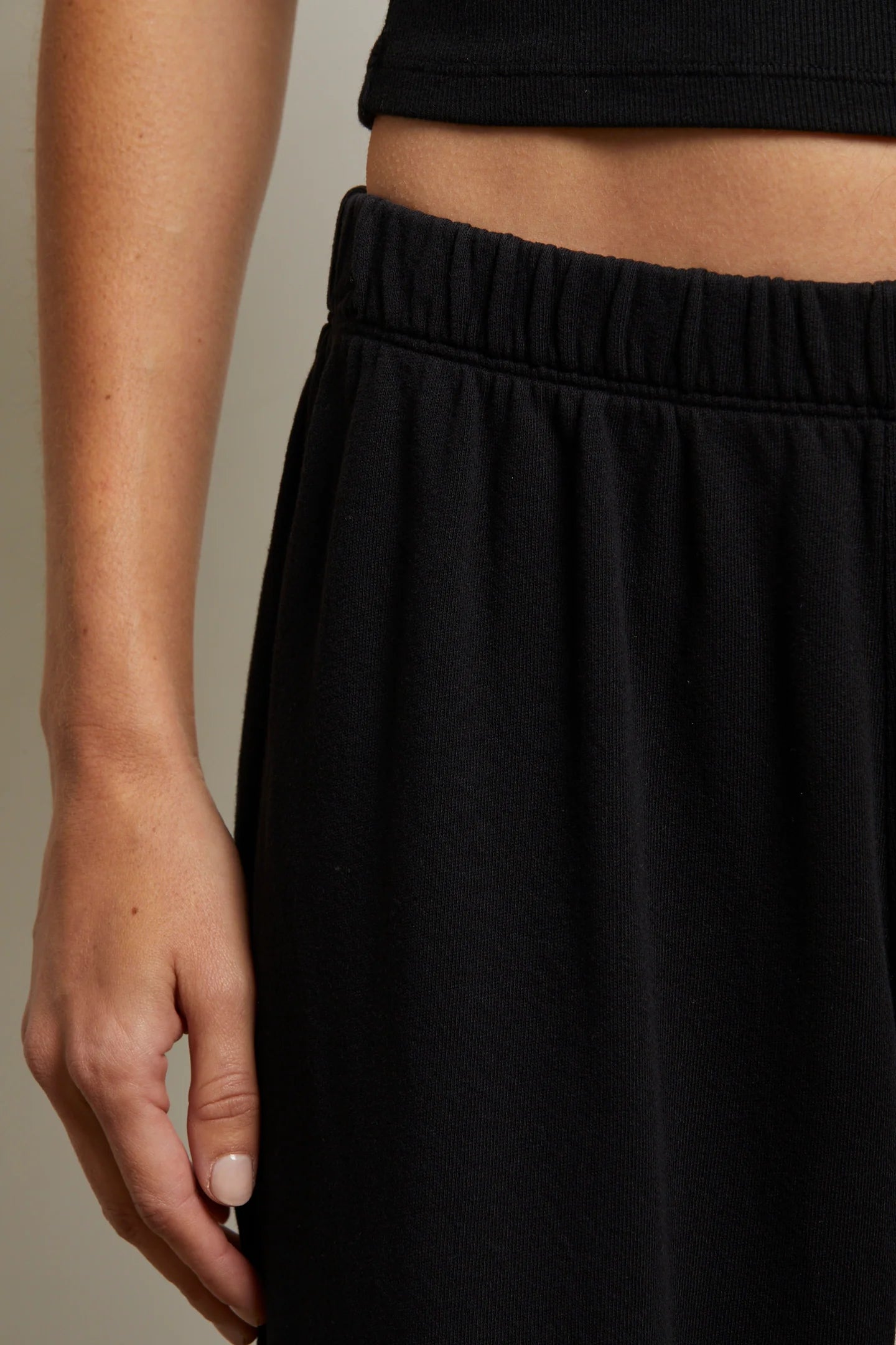 Perfect White Tee Nora French Terry Easy Pull On Pant