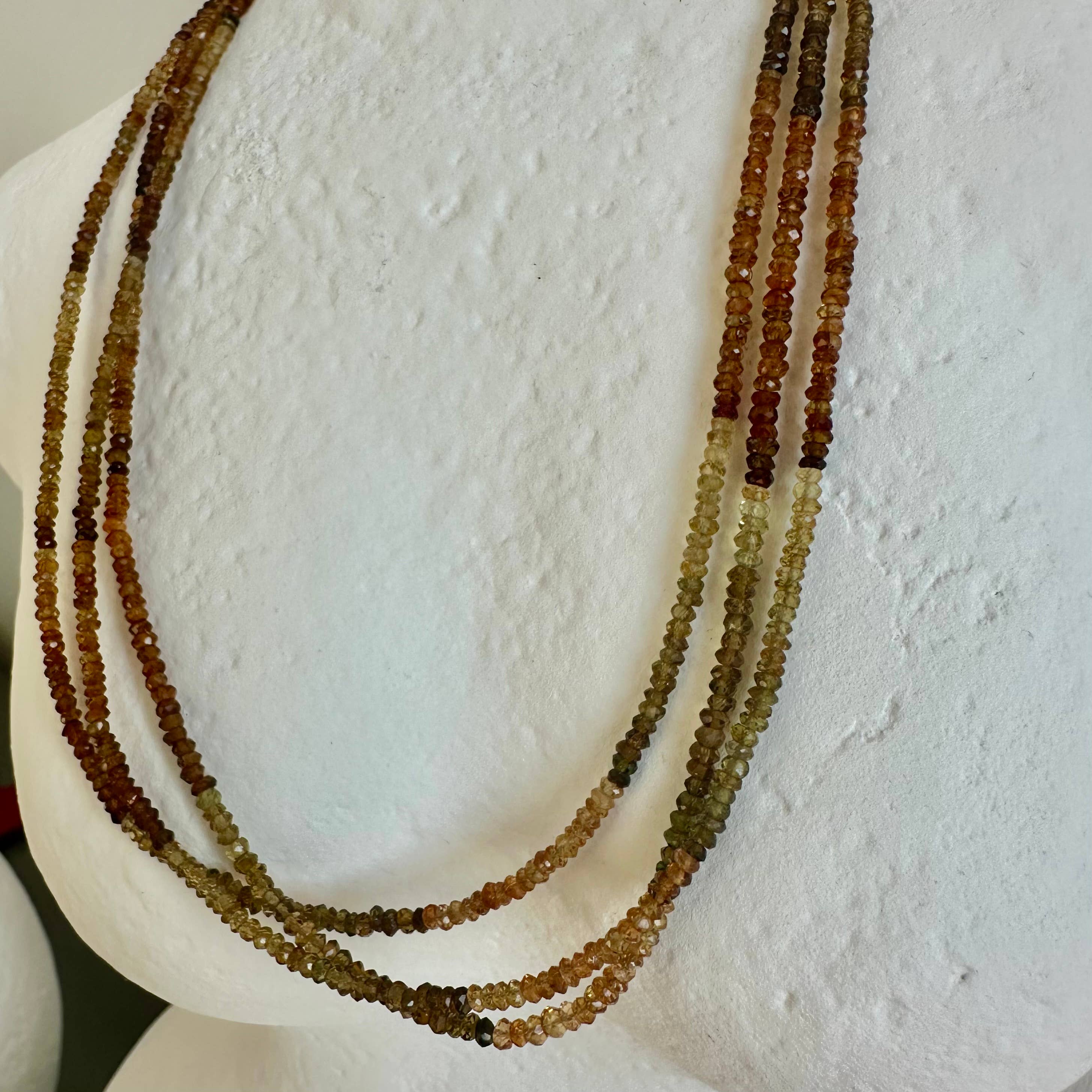 Anokhi Green Golden Tourmaline Necklace NKB25