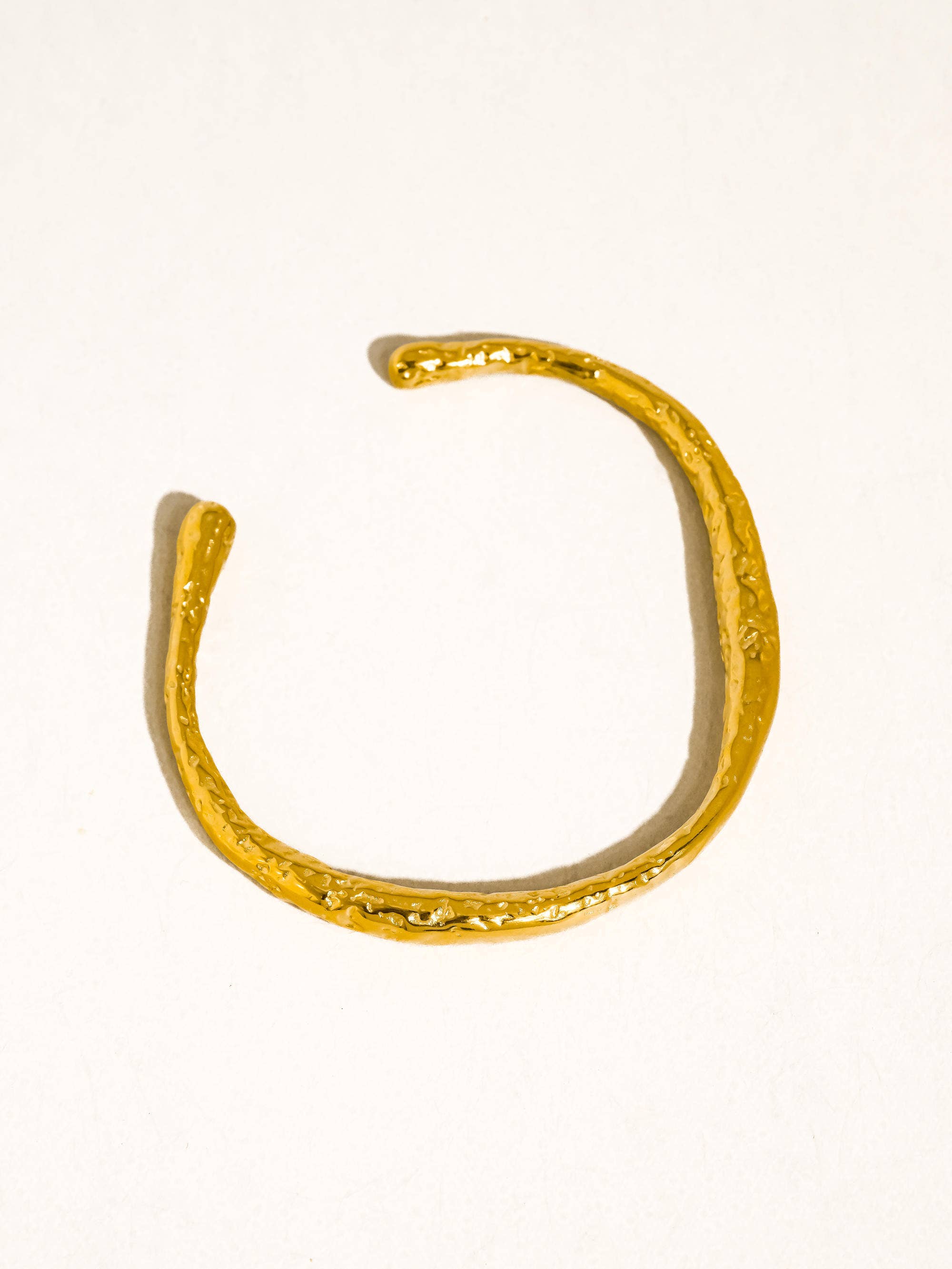 Flânerie Ruvic 18K Gold Textured Open Cuff Bracelet