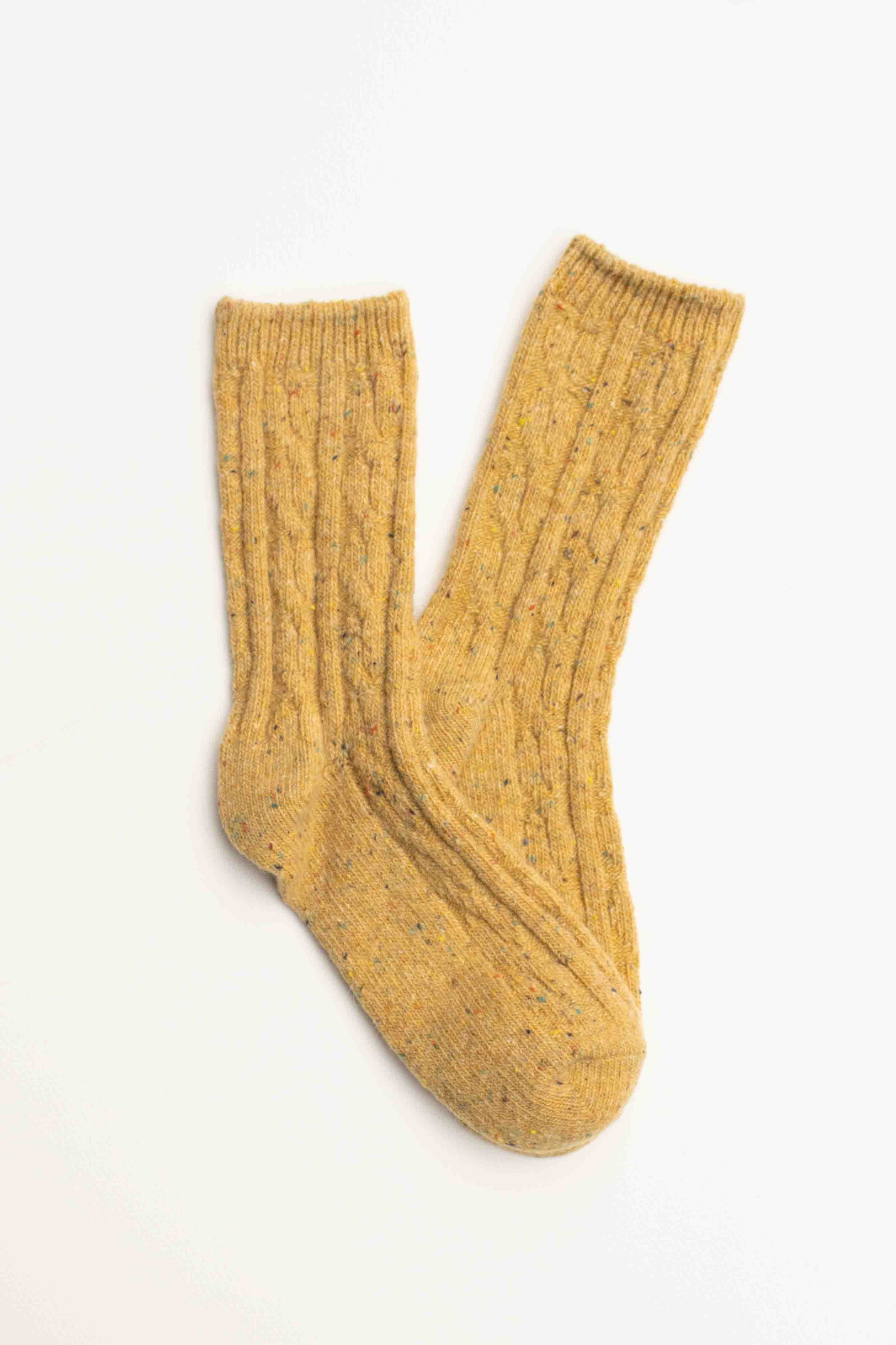 Tiepology Wool Blend Speckled Knit Socks