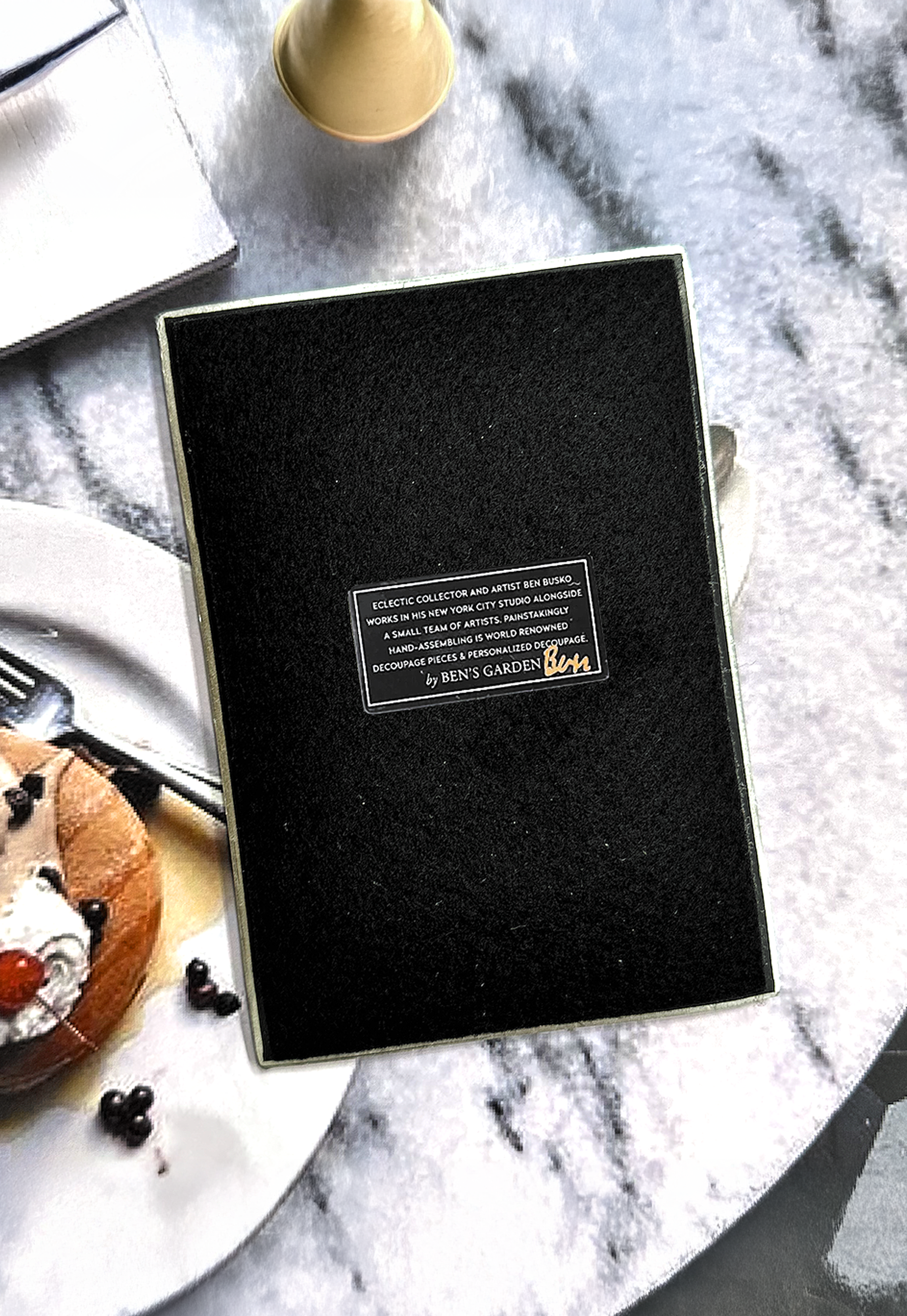 Ben's Garden The Map of the Hand Vintage Print Decoupage Tray