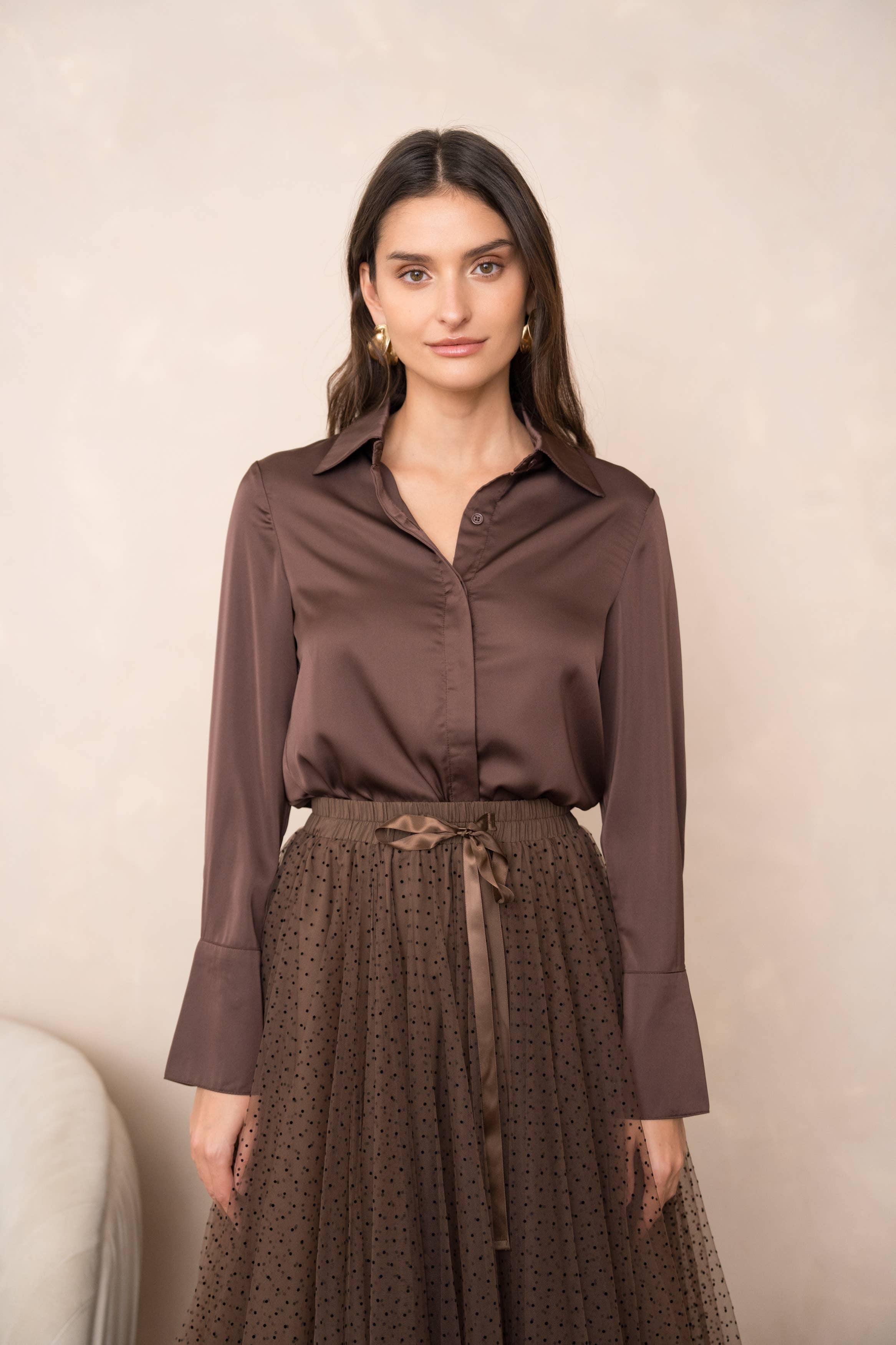 Carmine Paris Léa Satin Shirt - CK08091