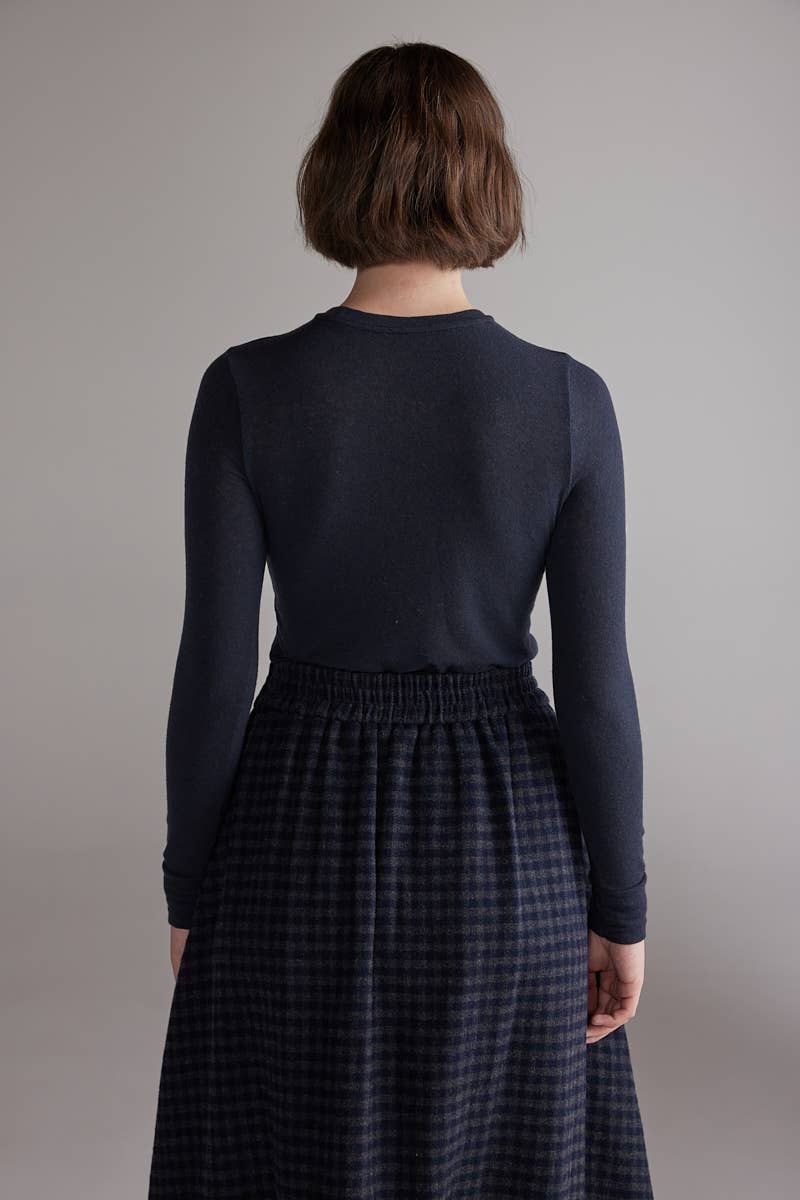 Amente Wool Blend Knit Top