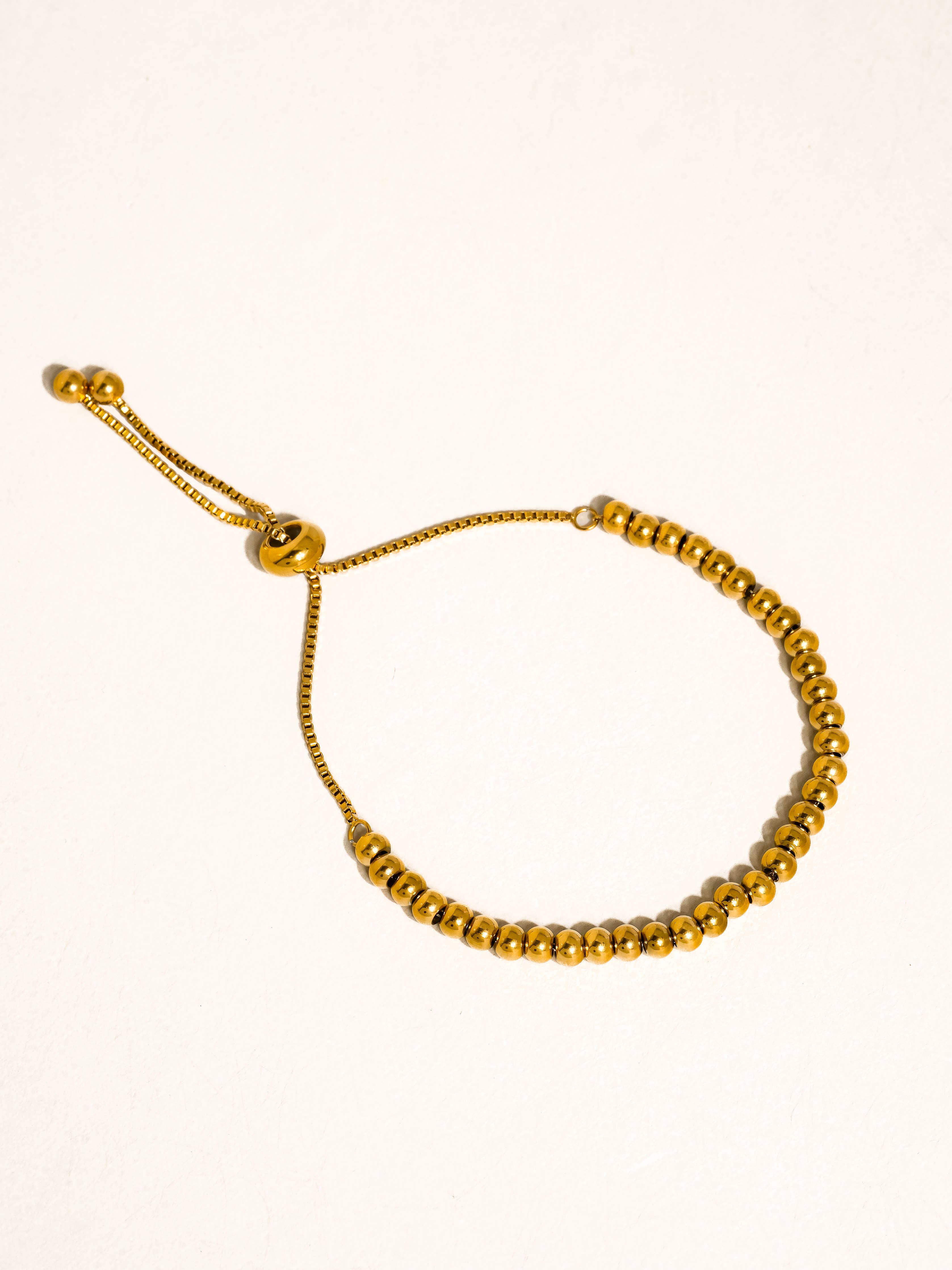 Flânerie Liliane 18K Gold Non-Tarnish Beaded Bracelet