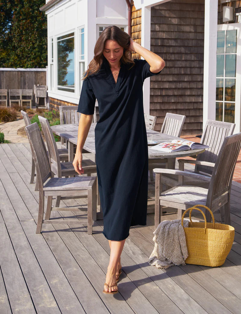 Frank & Eileen Emma Popover Henley Maxi Dress