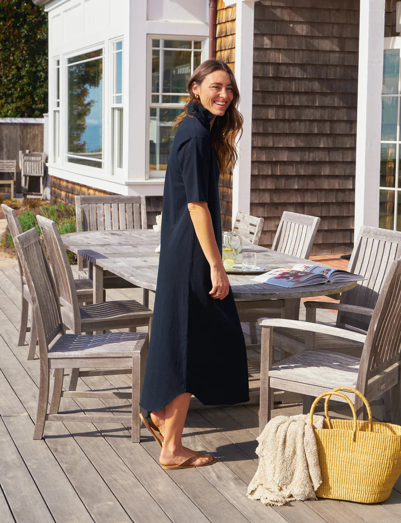 Frank & Eileen Emma Popover Henley Maxi Dress