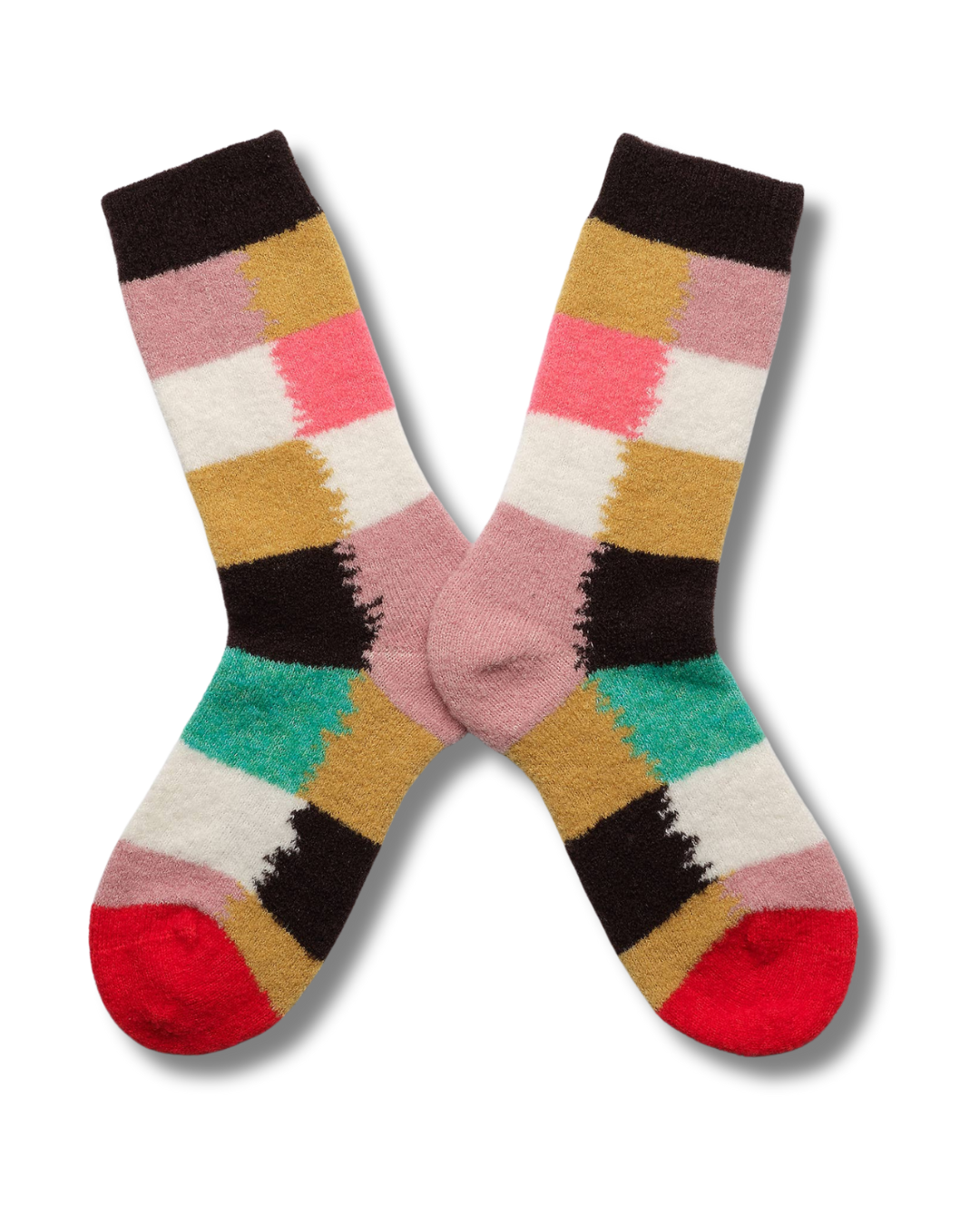 Bonne Maison Foamy Merino Plaid Sock BCL401