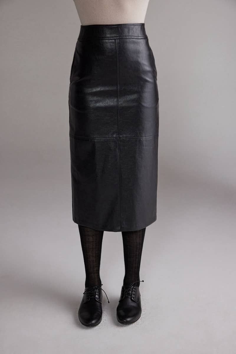 Amente Vegan Leather Pencil Skirt