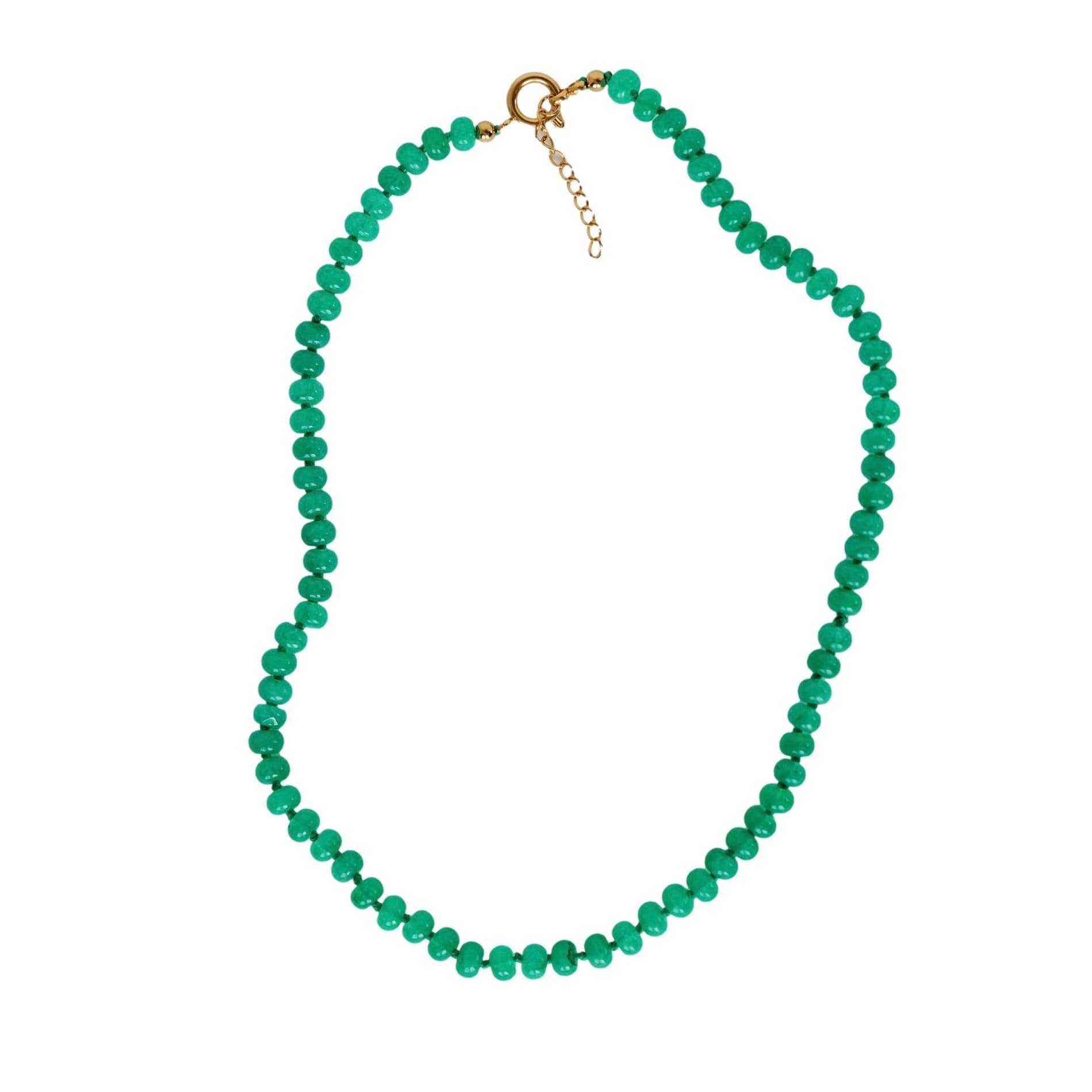 St Armands 18" Genuine Jade Candy Necklace