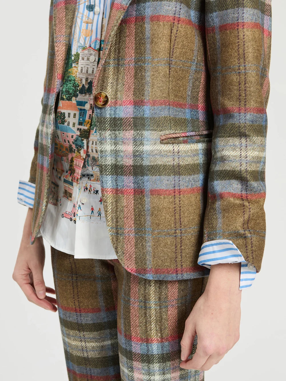 Vilagallo Woolen Checked Jacket 33873