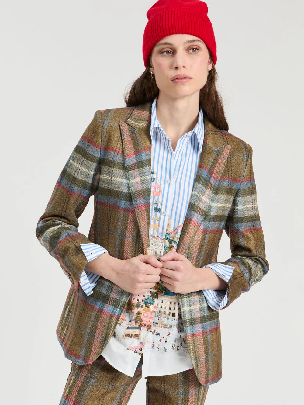 Vilagallo Woolen Checked Jacket 33873