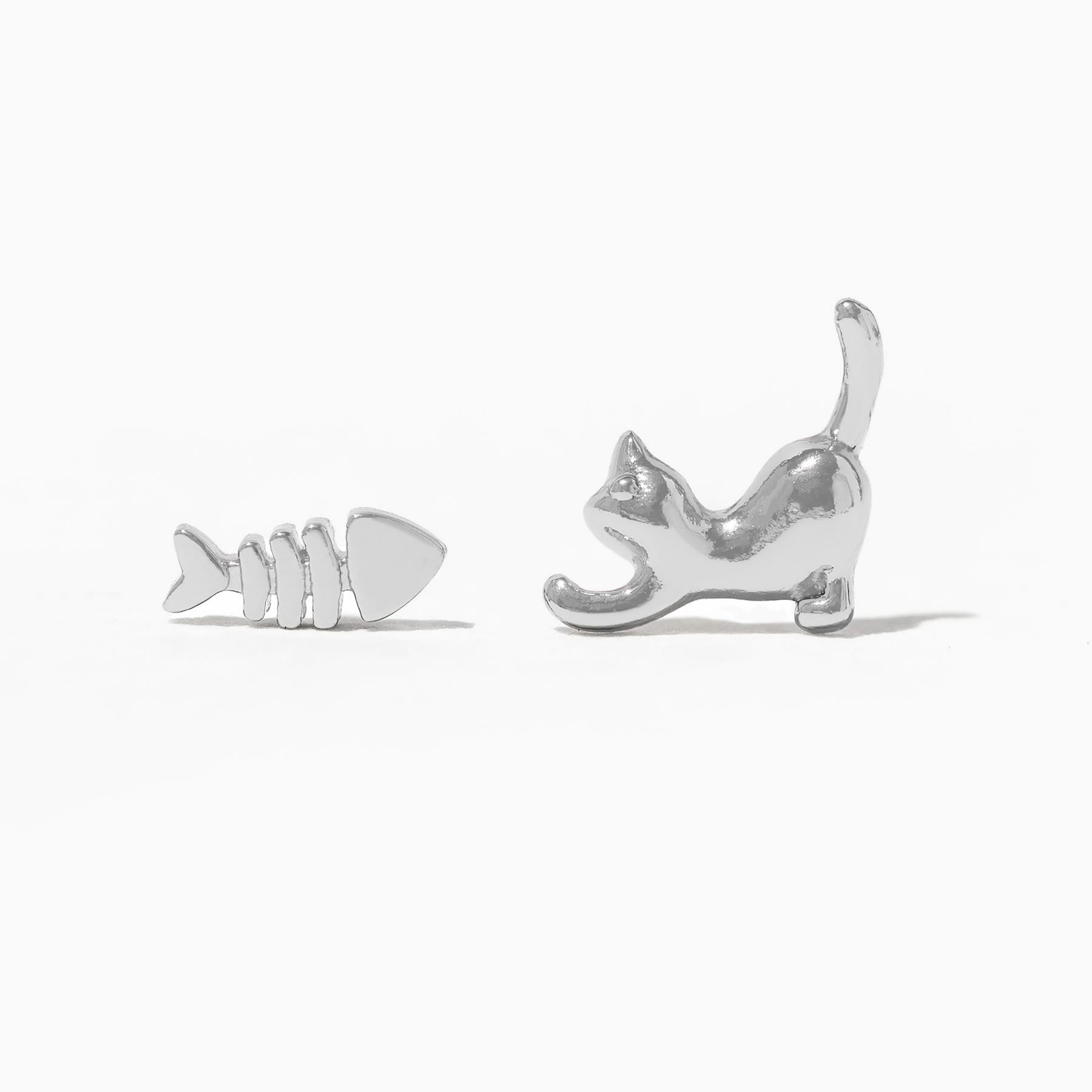 Girls Crew Teeny Tiny Purrfect Catch Studs