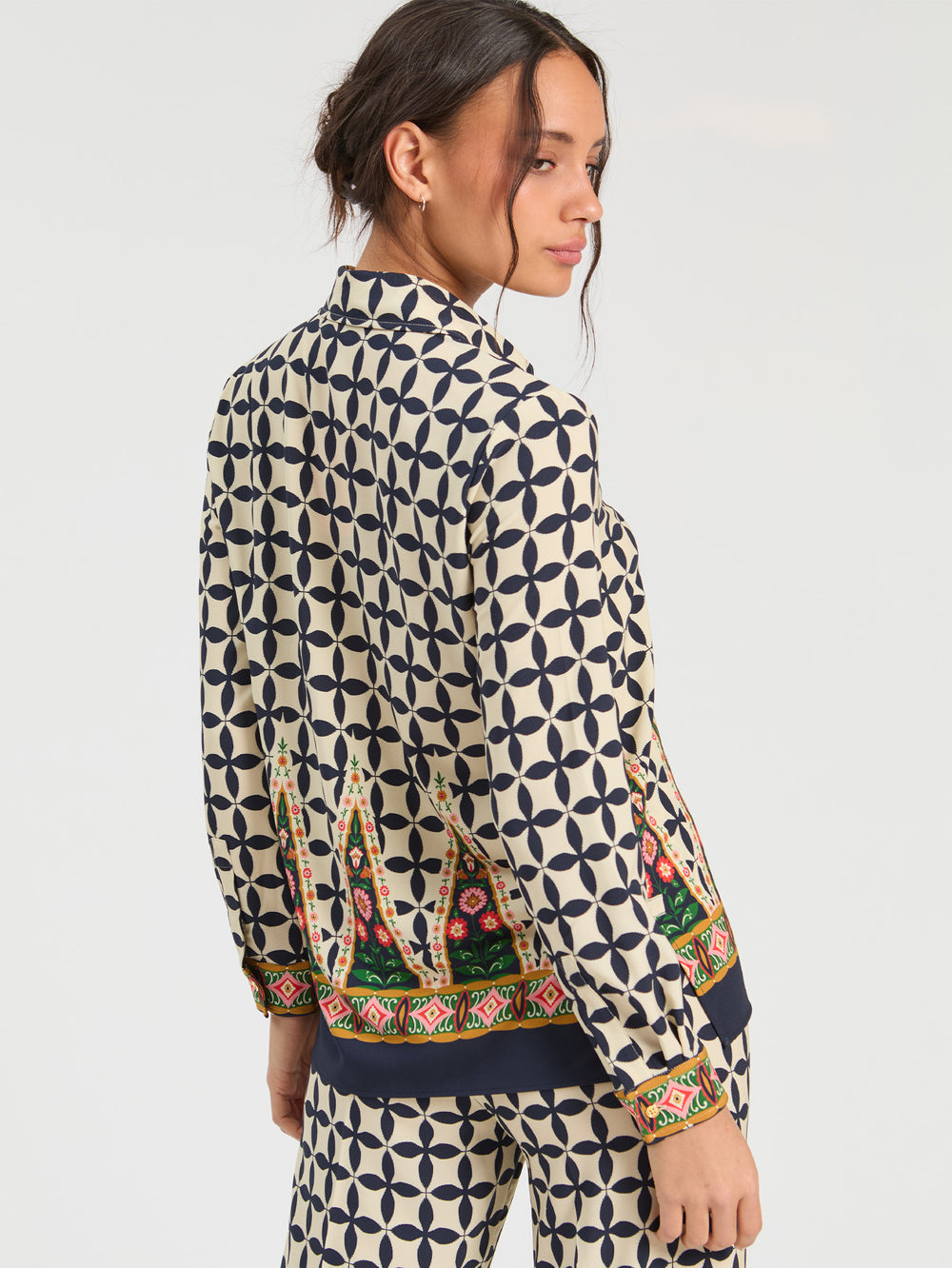 Vilagallo Geometric Folk Shirt 34079