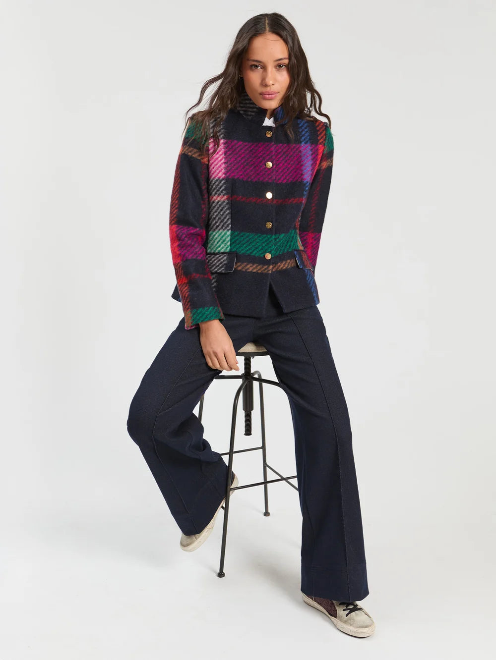 Vilagallo Plaid Wool Jacket 34103
