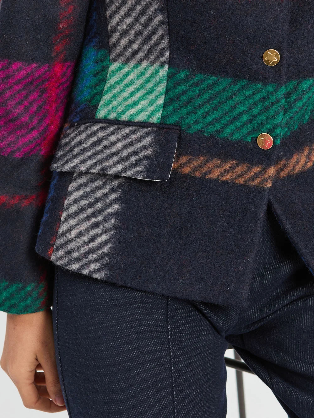 Vilagallo Plaid Wool Jacket 34103