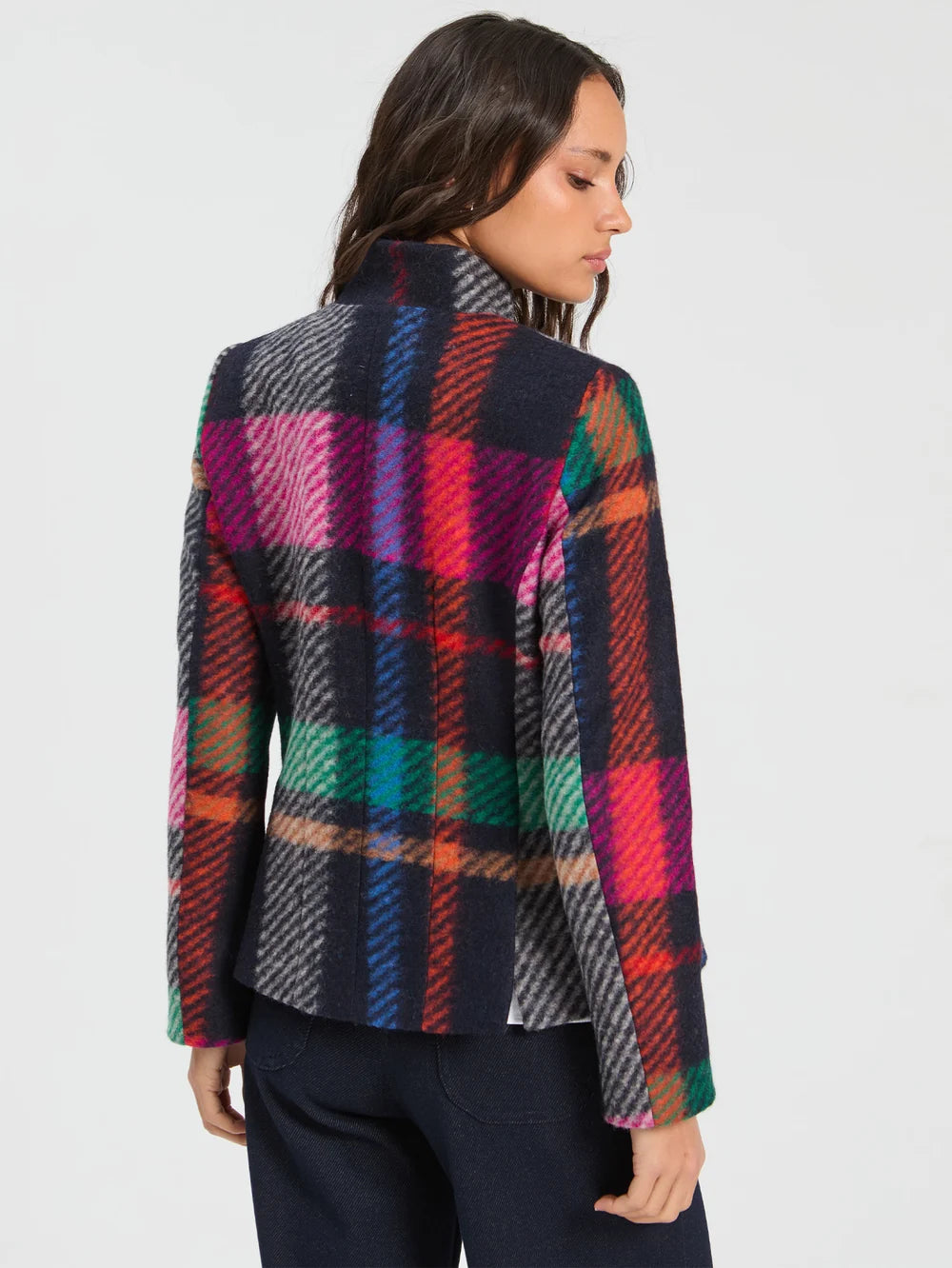 Vilagallo Plaid Wool Jacket 34103