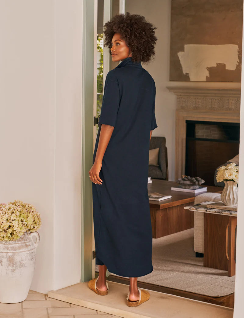 Frank & Eileen Emma Popover Henley Maxi Dress
