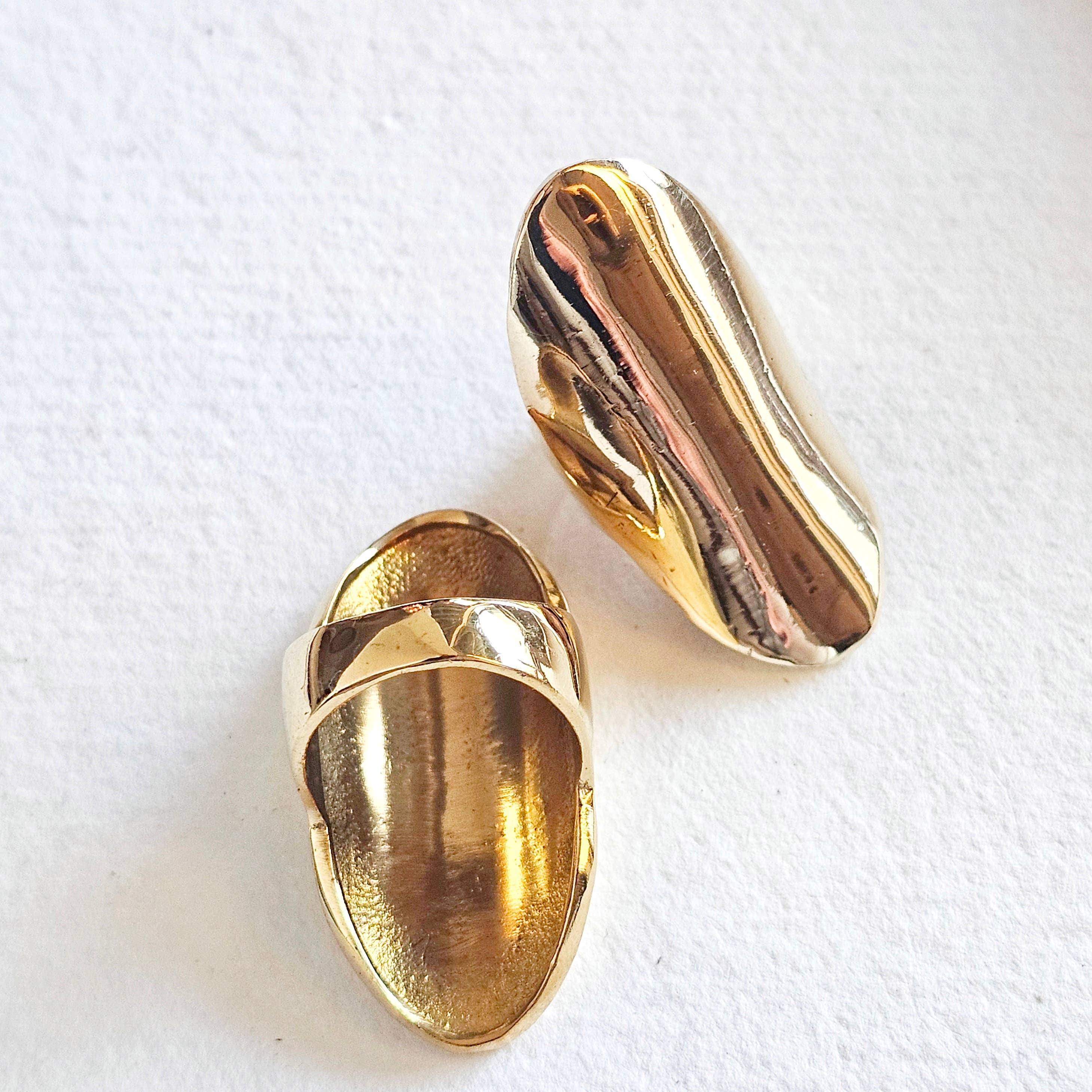 Bisjoux Brass Shield Ring