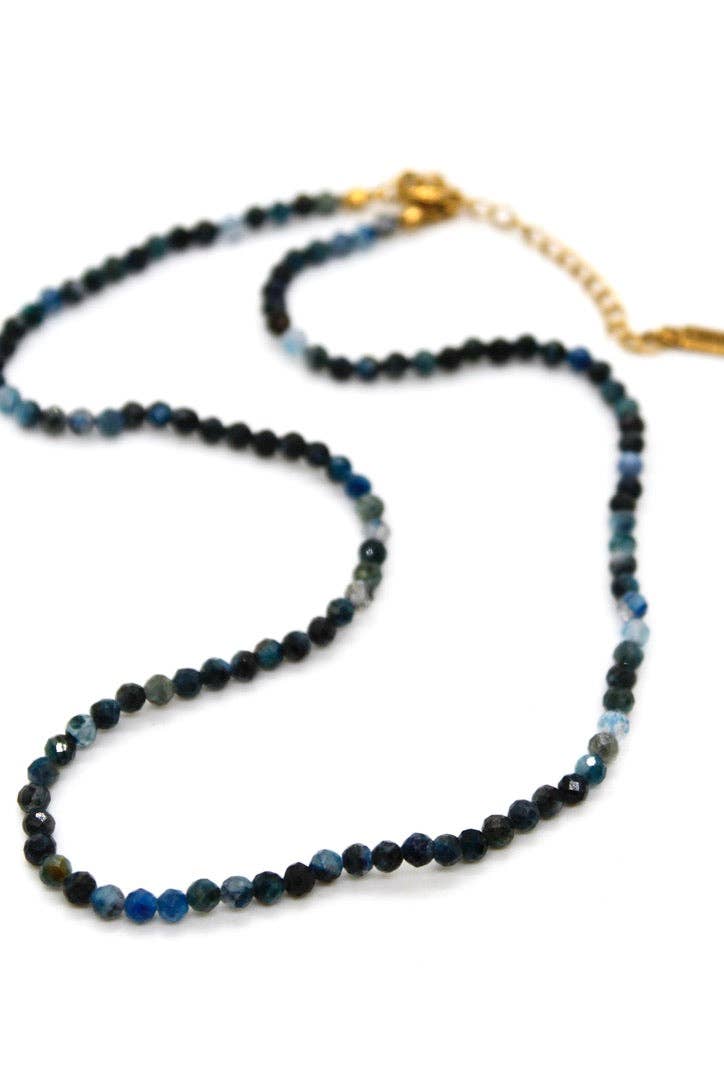 Lizou Kyanite Semi Precious Stone 16" Necklace