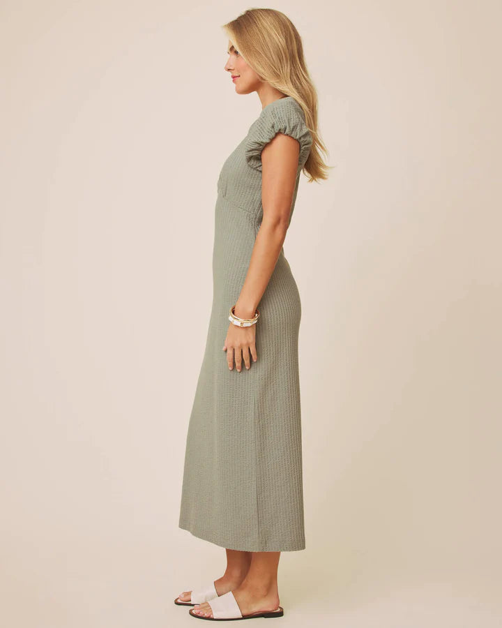 Splendid Dawn Puff Sleeve Midi Dress RM6D530