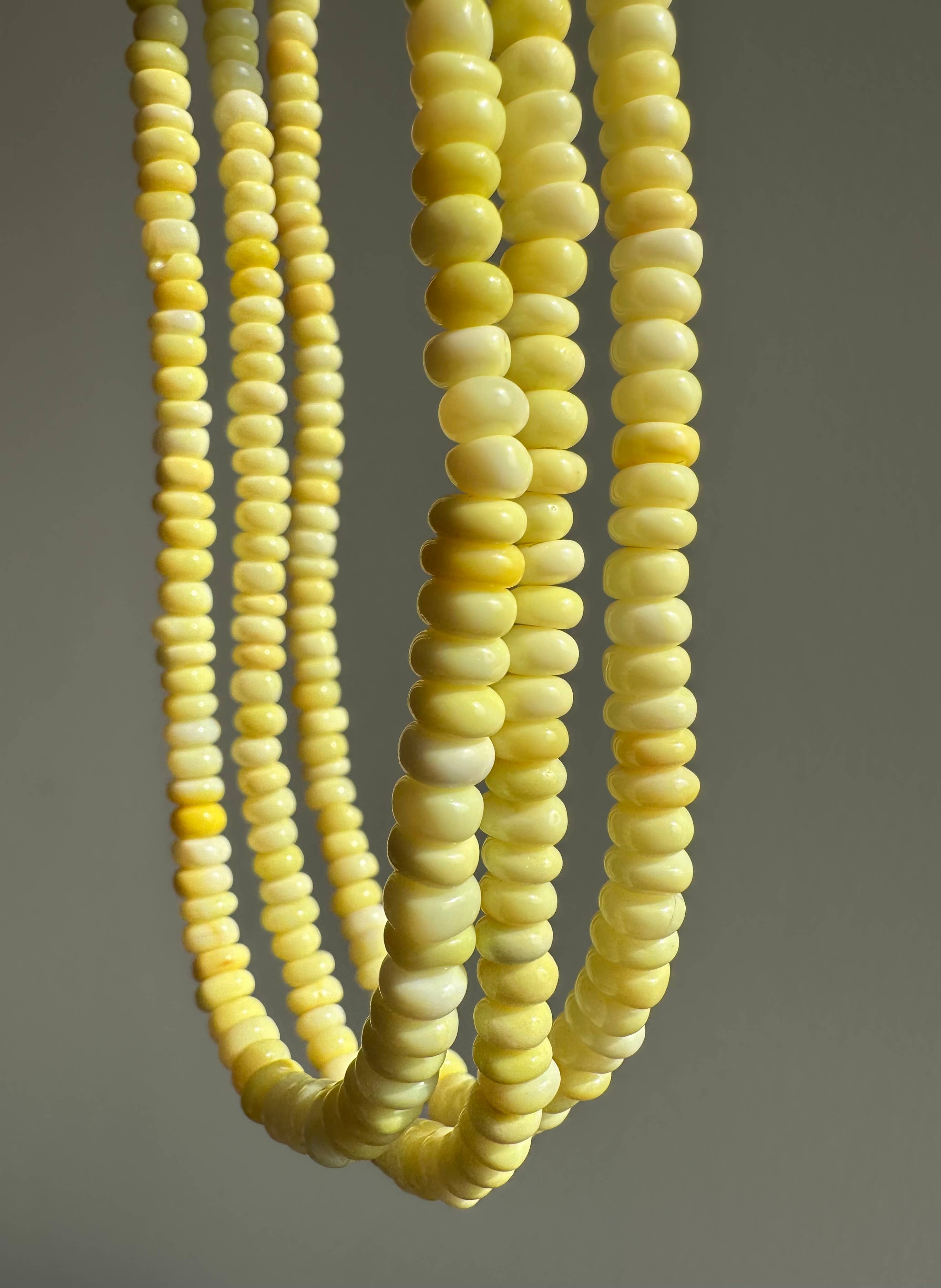 Anokhi Green Butter Yellow Opal Necklace NKB111