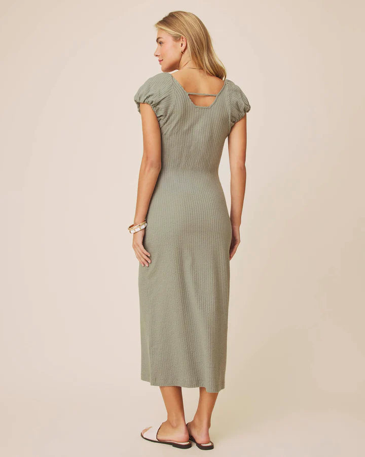 Splendid Dawn Puff Sleeve Midi Dress RM6D530