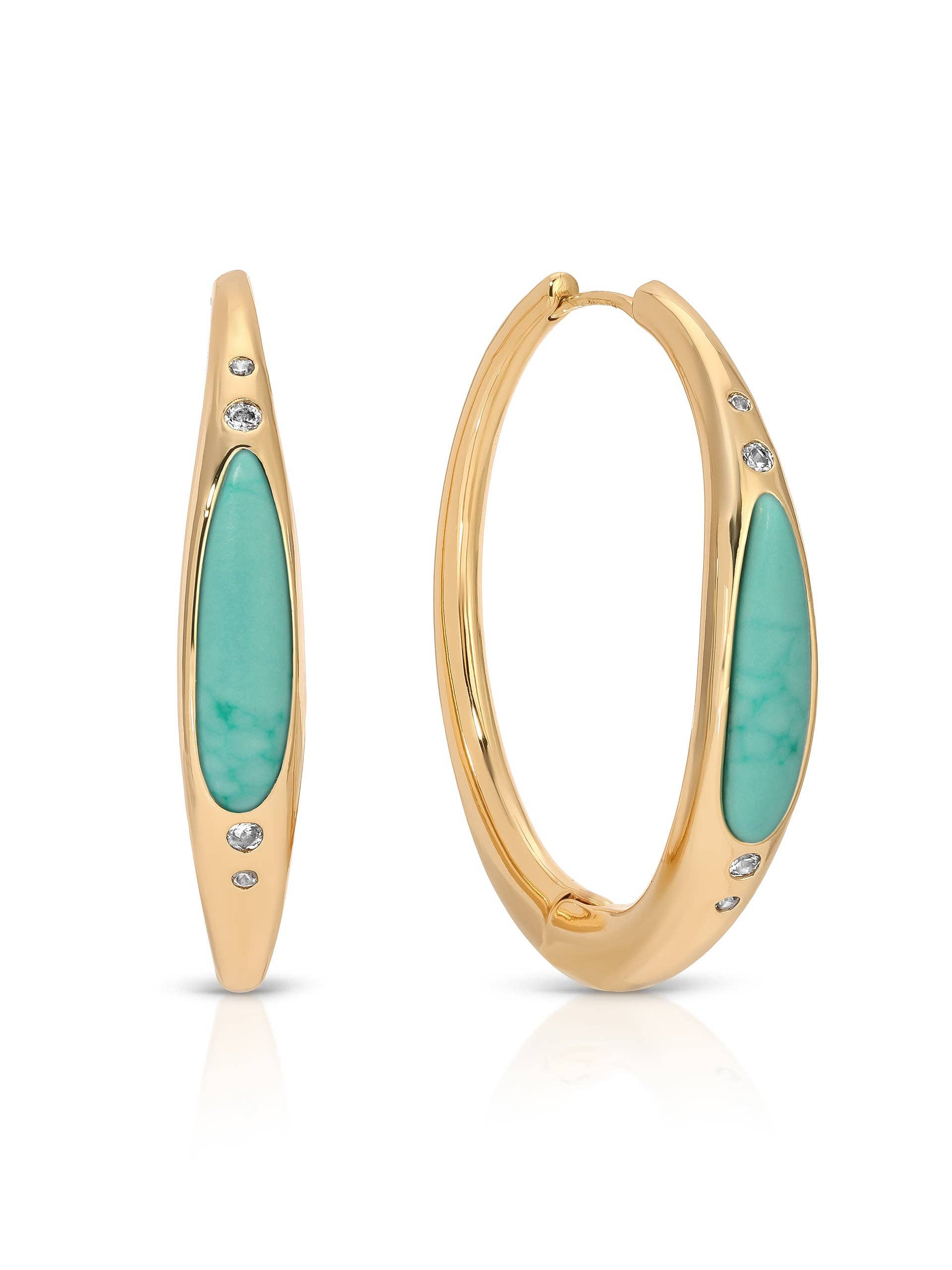 Ettika Turquoise Solstice Hoops
