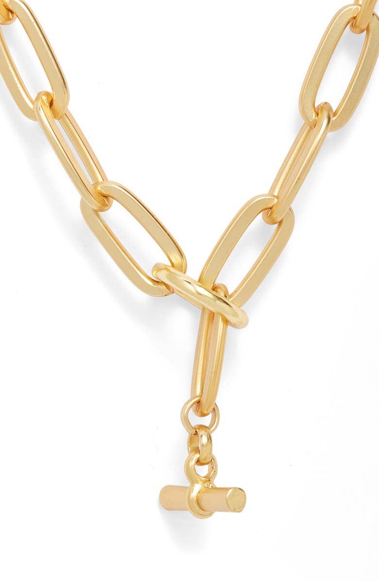 Karine Sultan Bold Thick Link Long Chain Necklace N71677.10