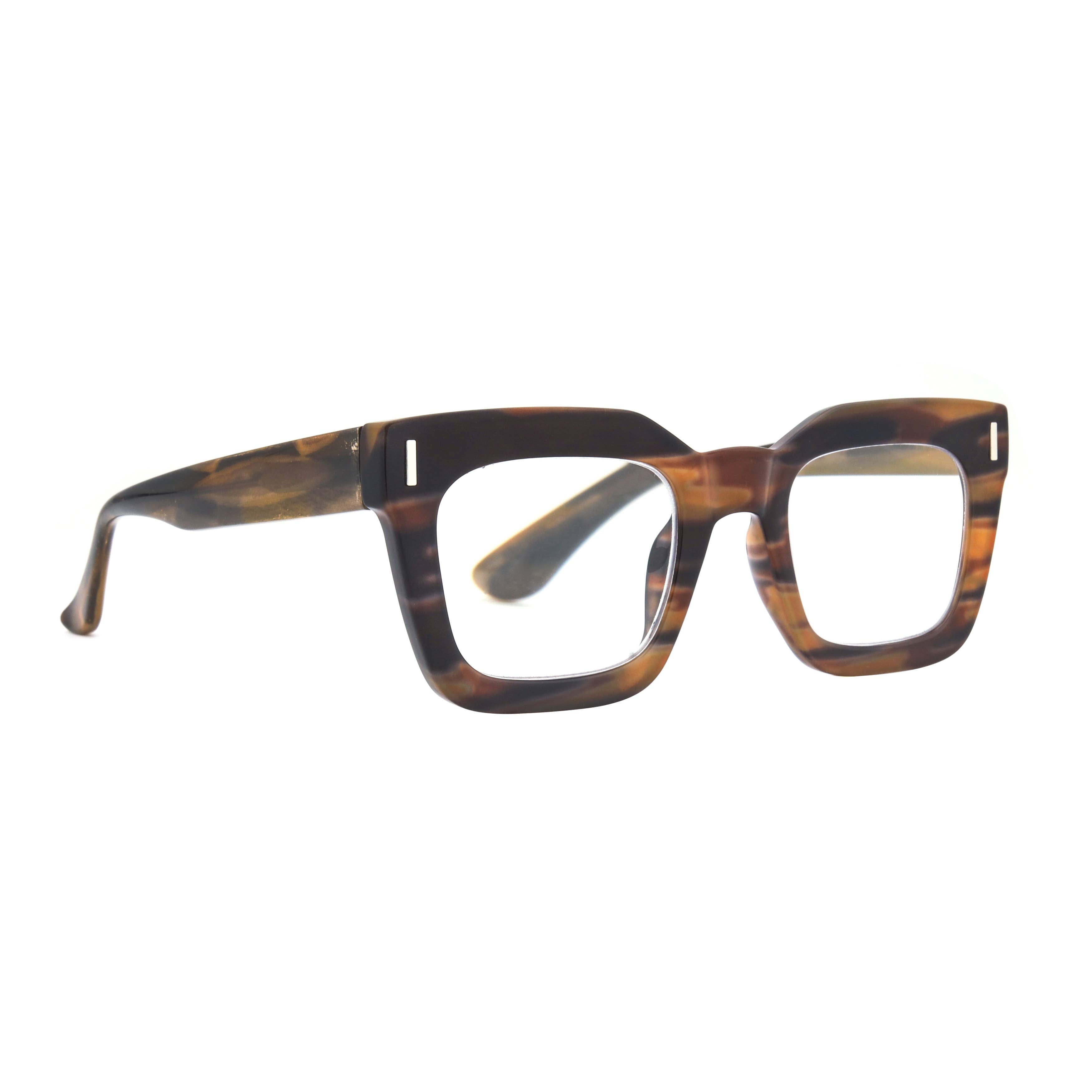 Ryan Simkhai RUMI | Smokey Brown | Blue Light Reading glasses