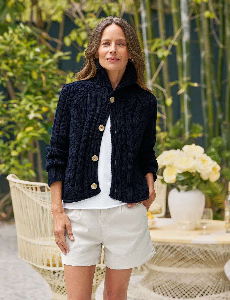 Frank & Eileen Mini Cotswolds Cardigan Marine