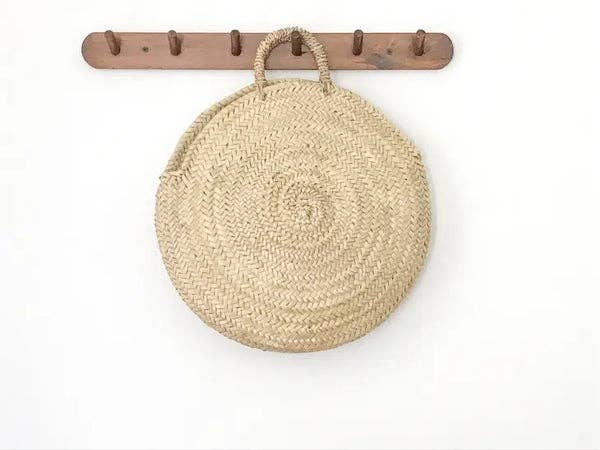 French Market Beach Straw Bag Moroccan Basket #9