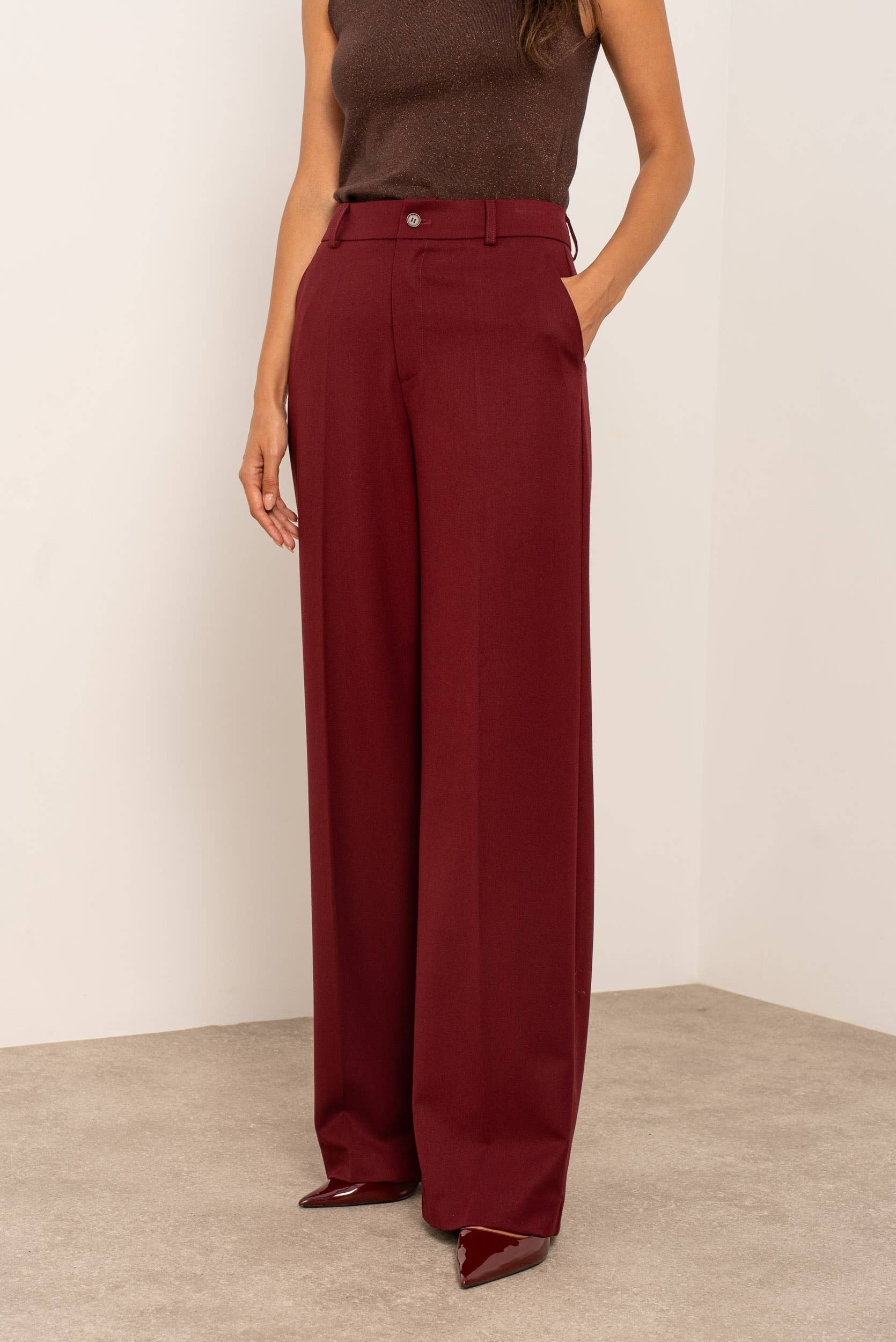 Carmine Paris Wide Leg Tailored Trouser P2523