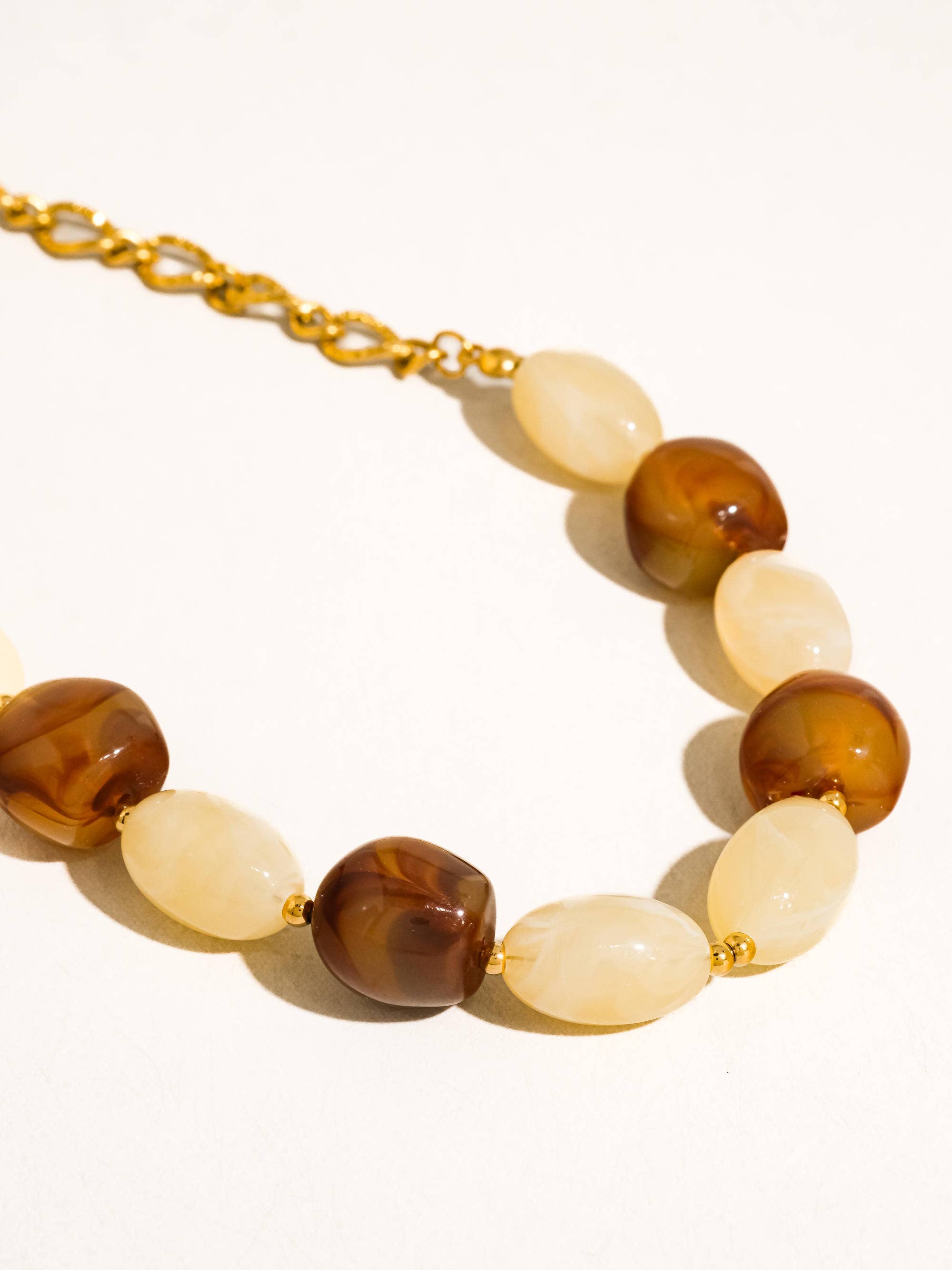 Flânerie Palm 18K Gold Non-Tarnish Beaded Chain Necklace