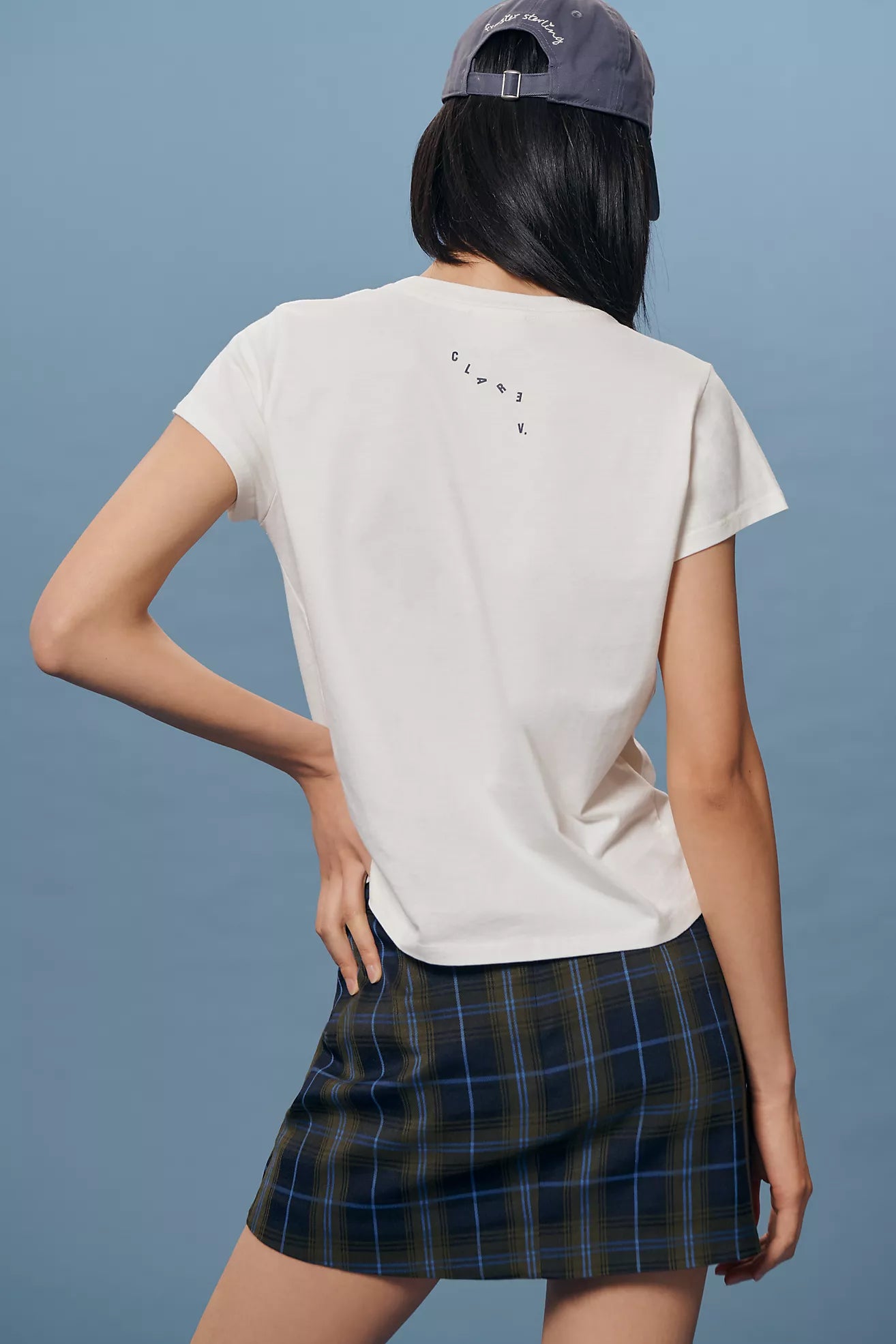 Clare V. Classic Tee - Block Ciao With Studs AP-TT-OG-100149