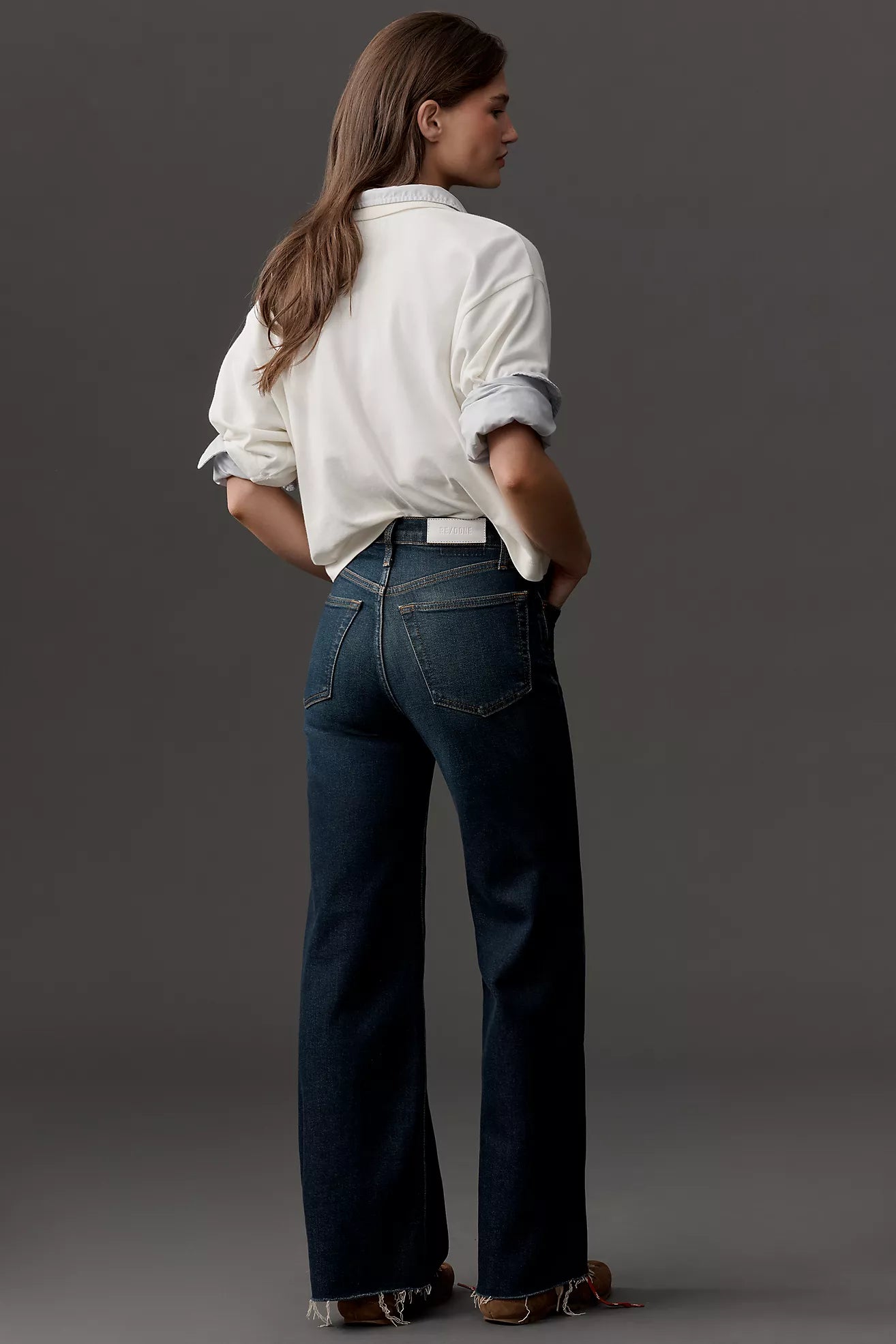 RE/DONE High Rise Wide Leg Crop