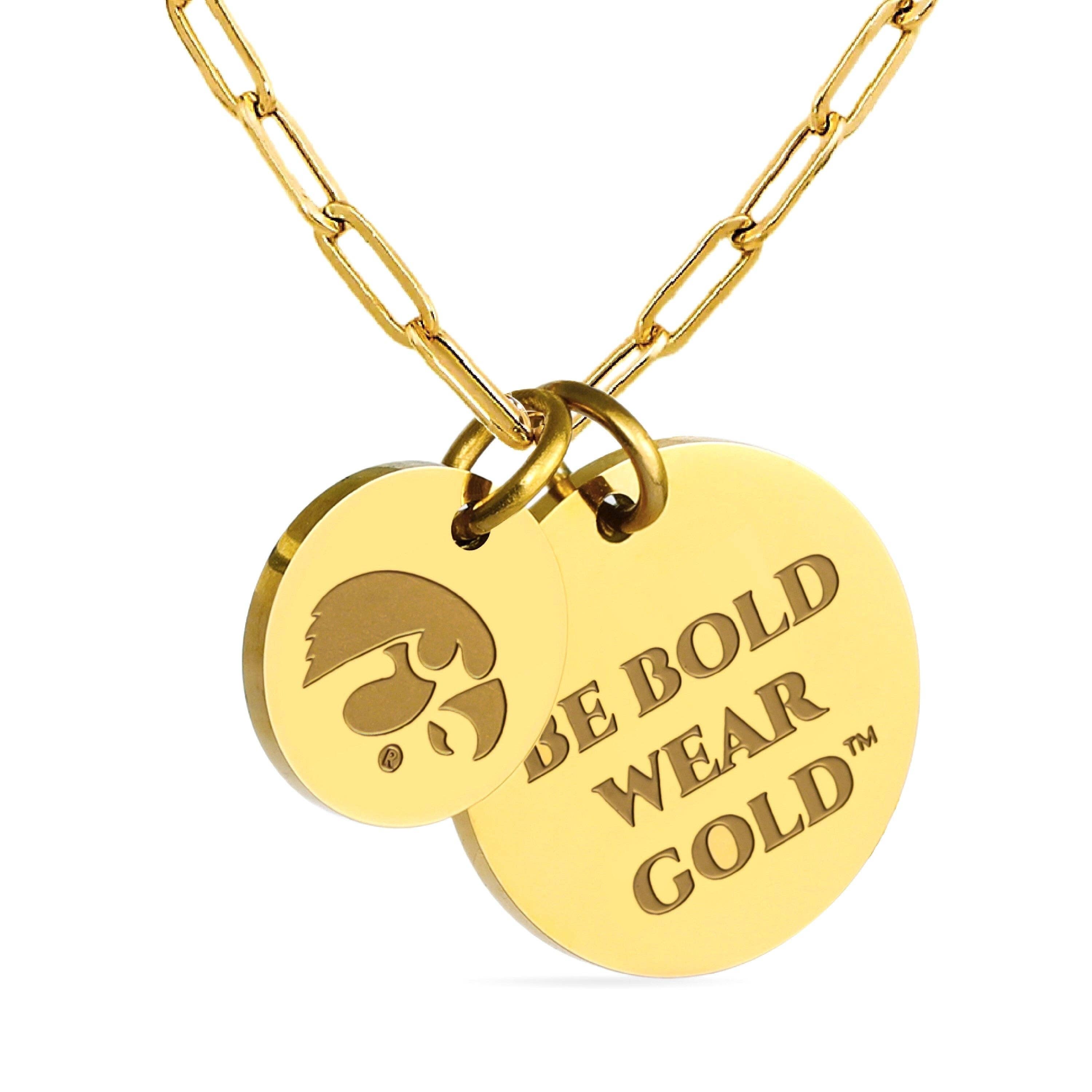 Stone Armory Iowa Paperclip Chain Charm Necklace