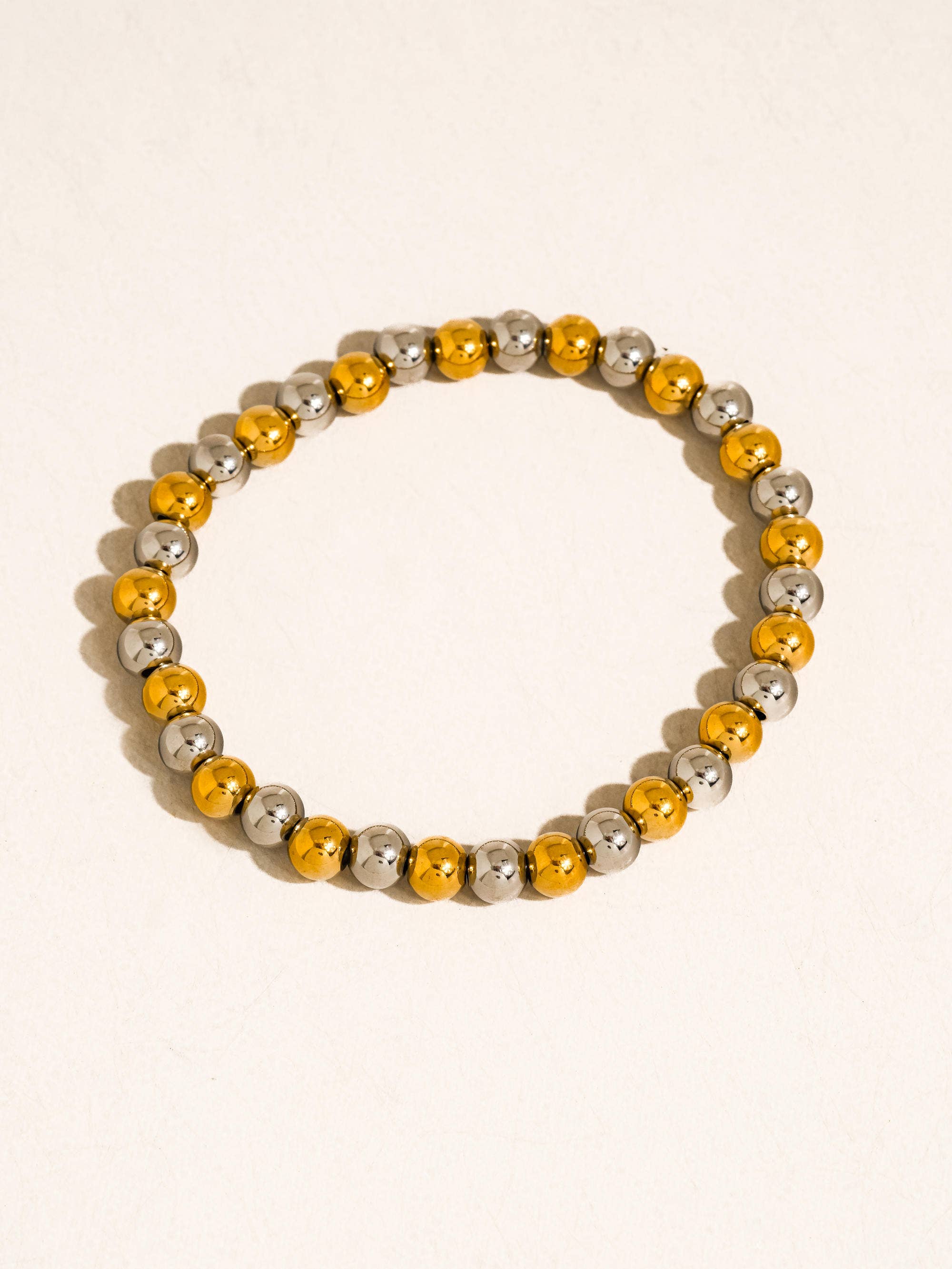 Flânerie Perlisse 18K Gold Two Tone Beaded Bracelet