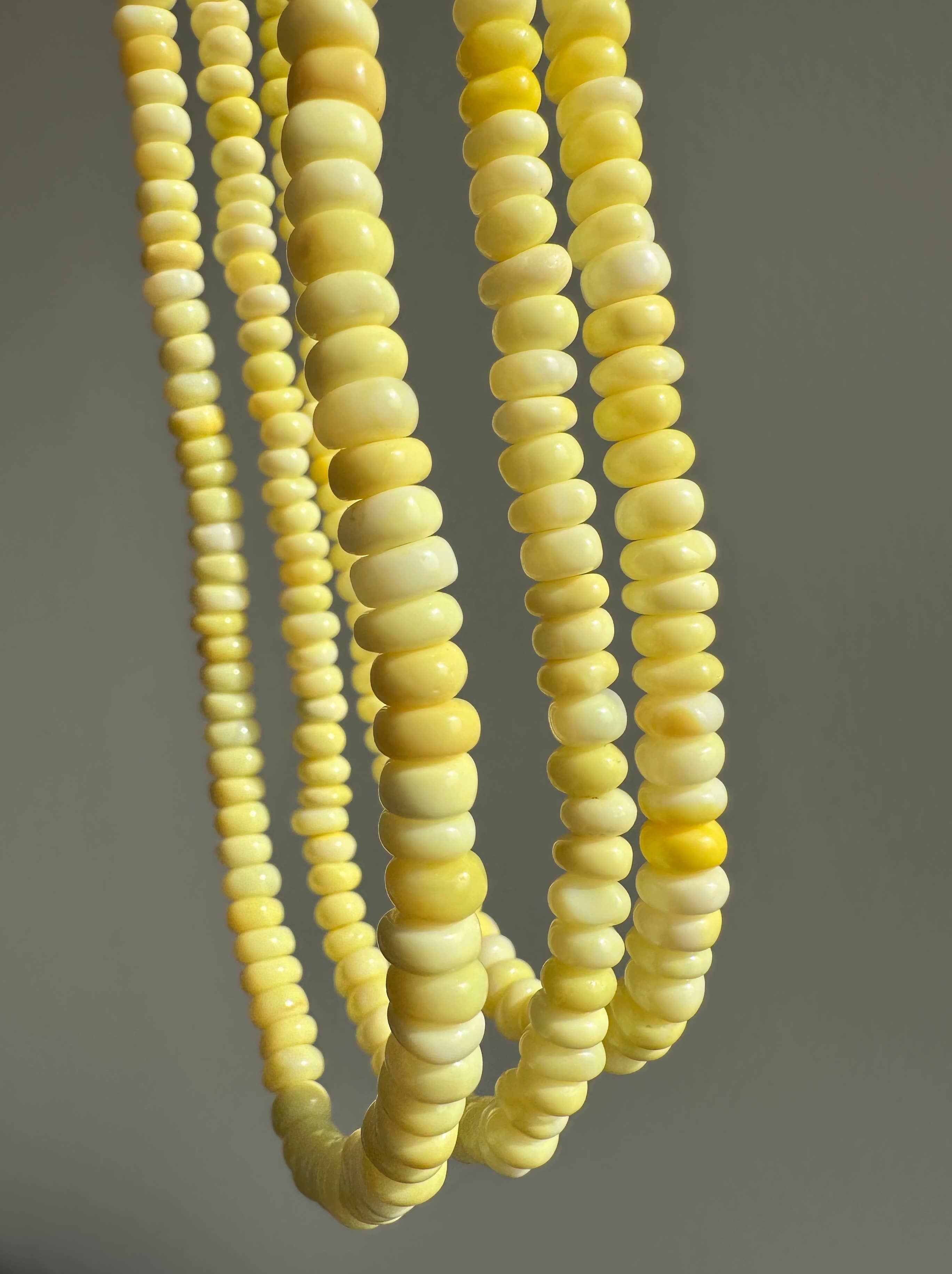 Anokhi Green Butter Yellow Opal Necklace NKB111