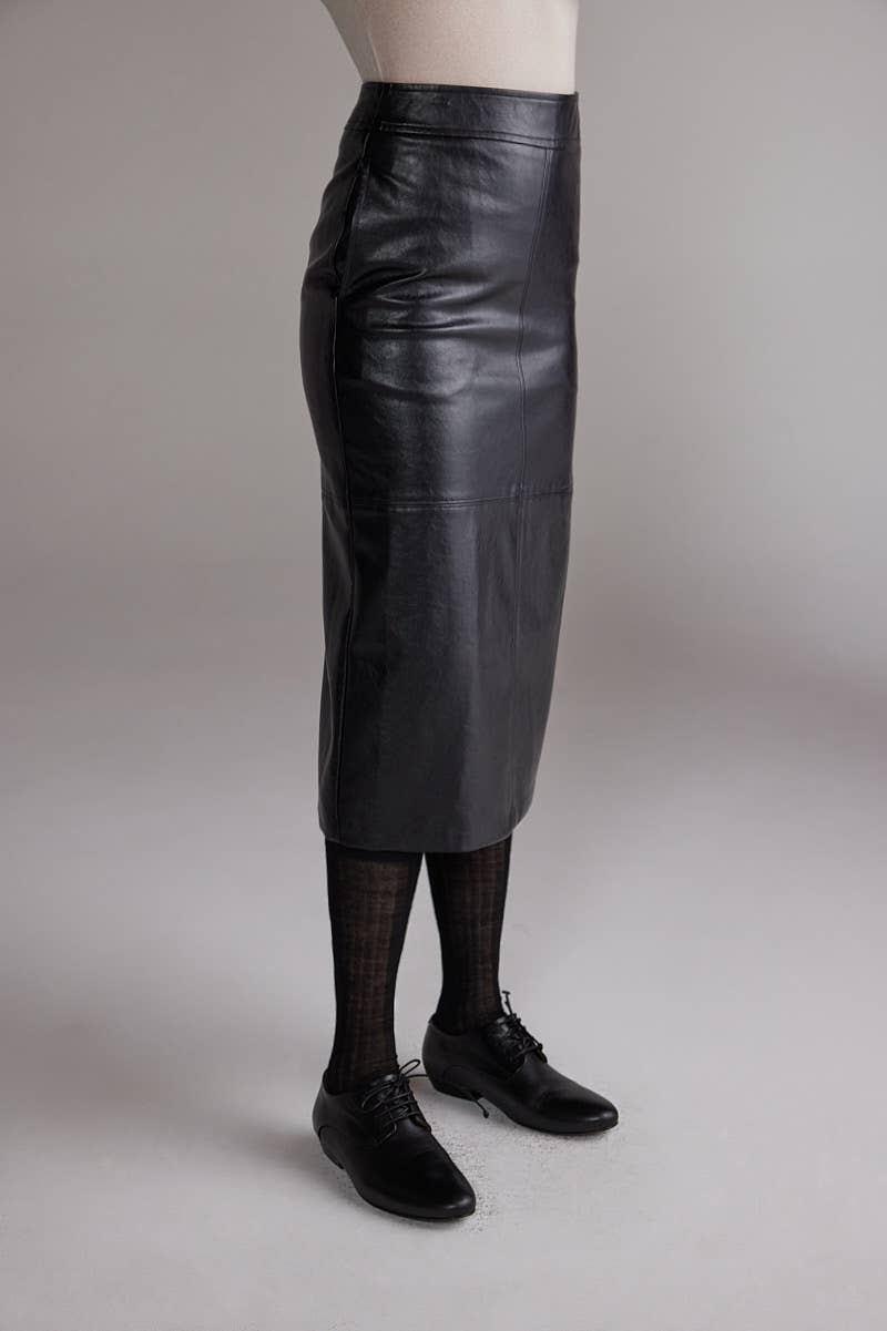 Amente Vegan Leather Pencil Skirt