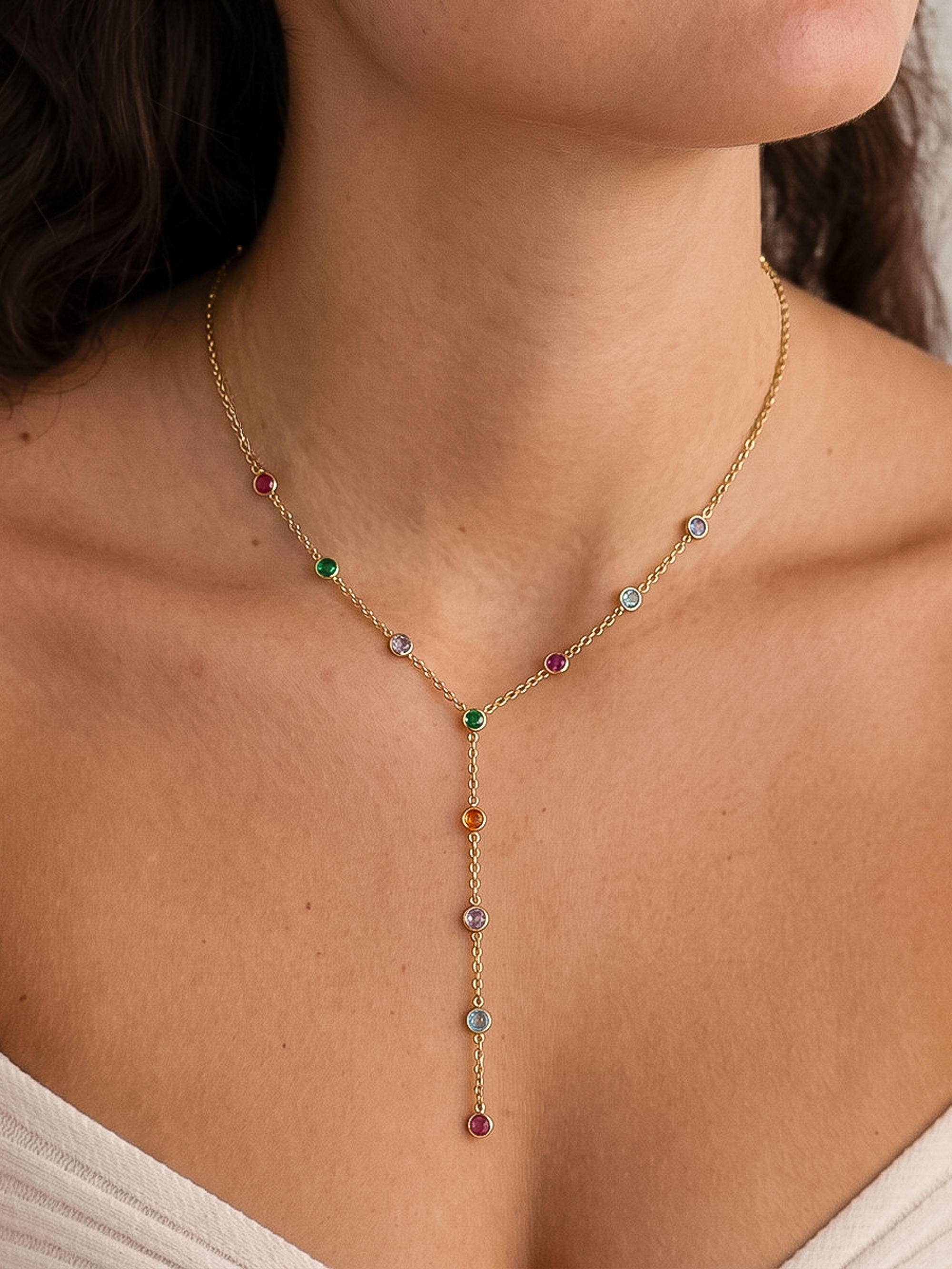 Flânerie Chenôve 18K Gold Round Beaded Y Necklace